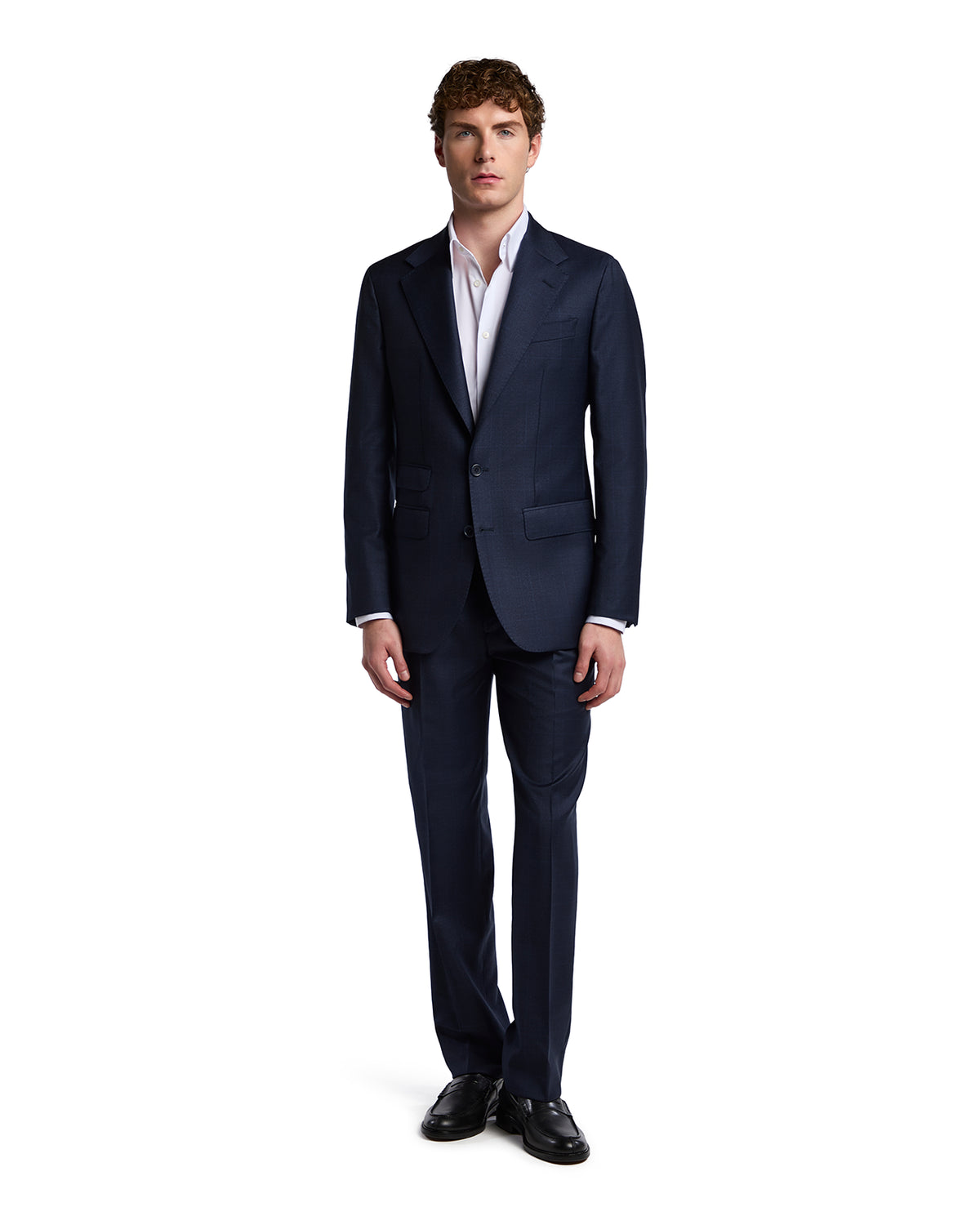 Abito Milano a quadri in lana Perennial Canonico blu