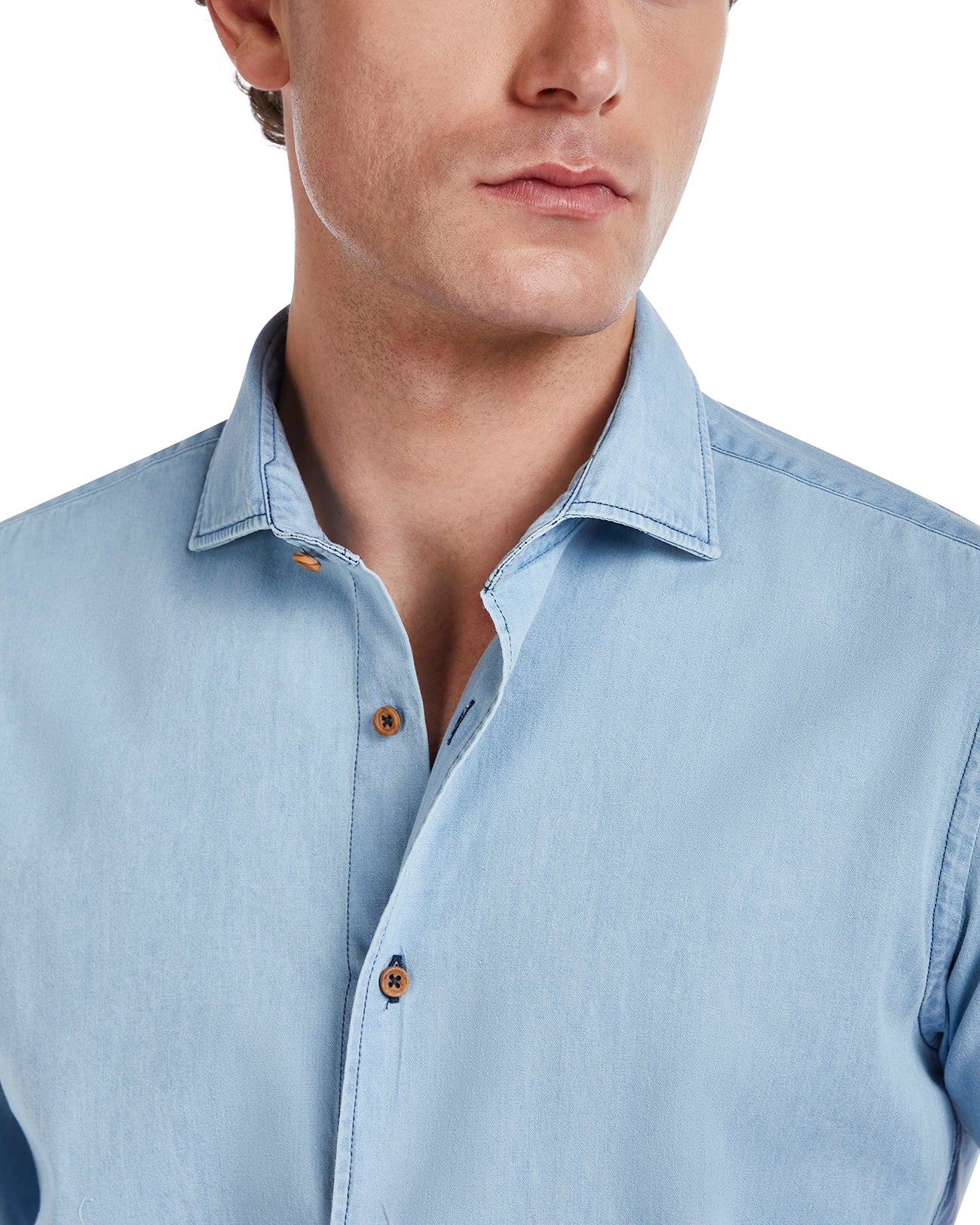 Mark camicia jeans lavaggio chiaro