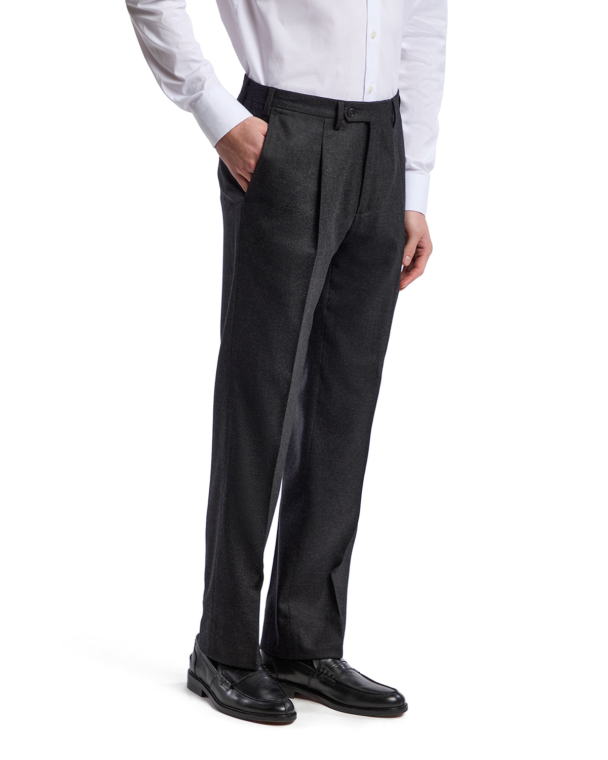 Pantalone Classic in flanella Rugby Drago antracite