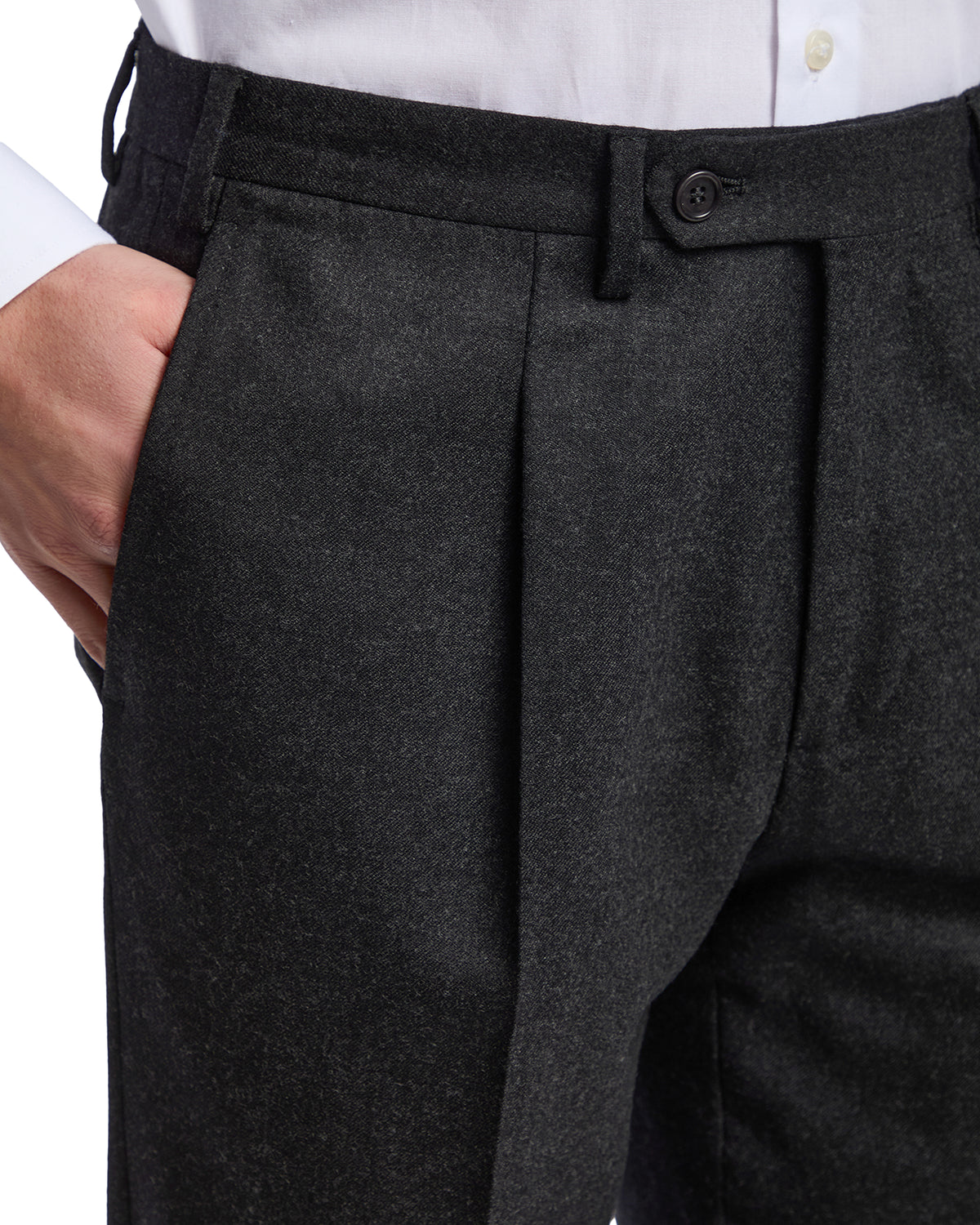 Pantalone Classic in flanella Rugby Drago antracite