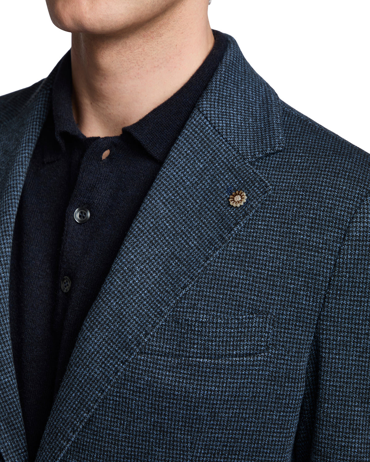 Giacca Cortina pied de poule blu