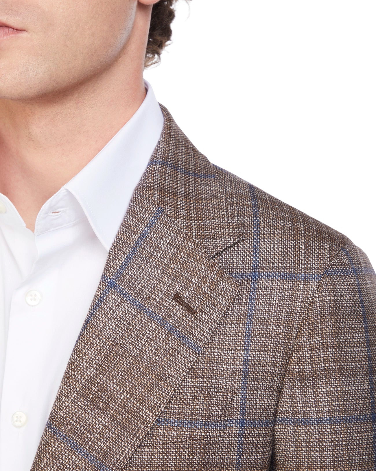 Giacca Summer time Loro Piana in tweed beige