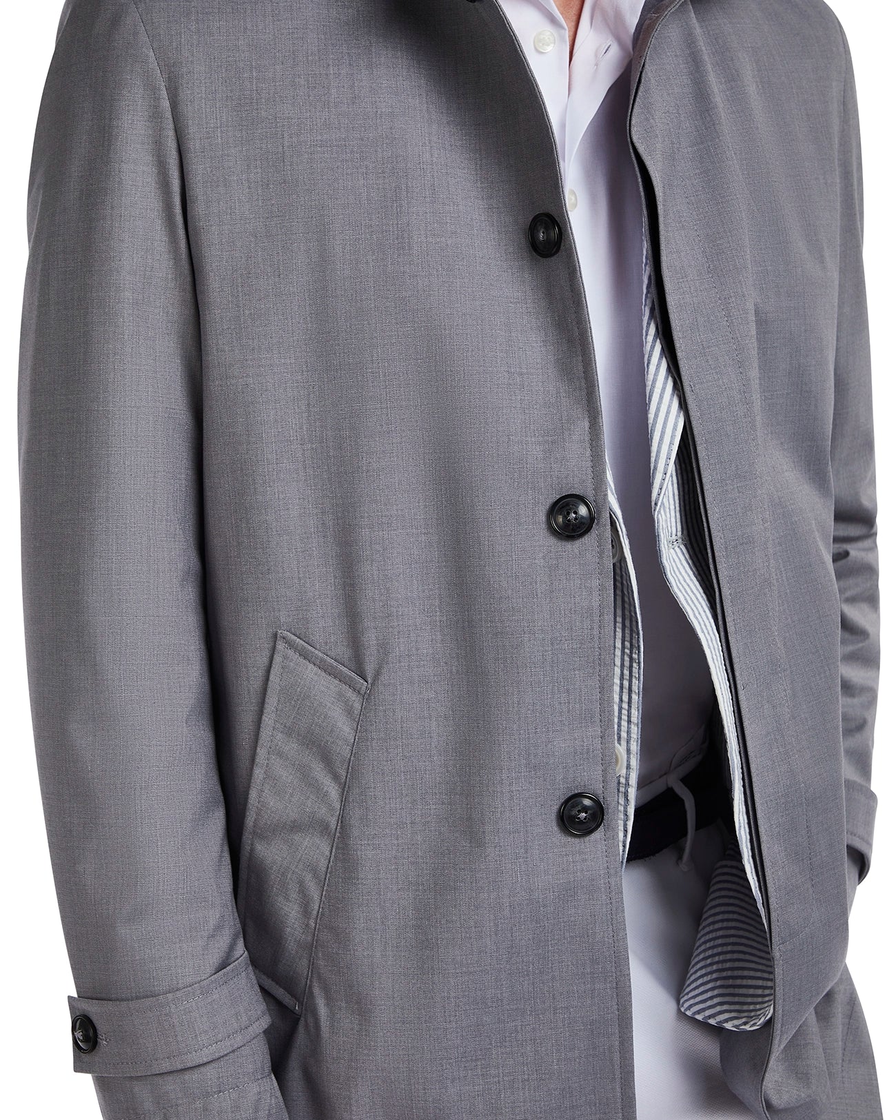 Trench Mantova sfoderato grigio