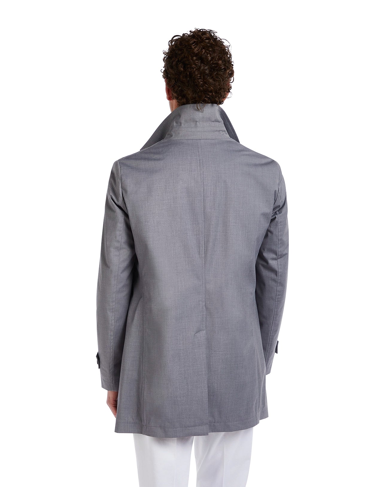 Trench Mantova sfoderato grigio