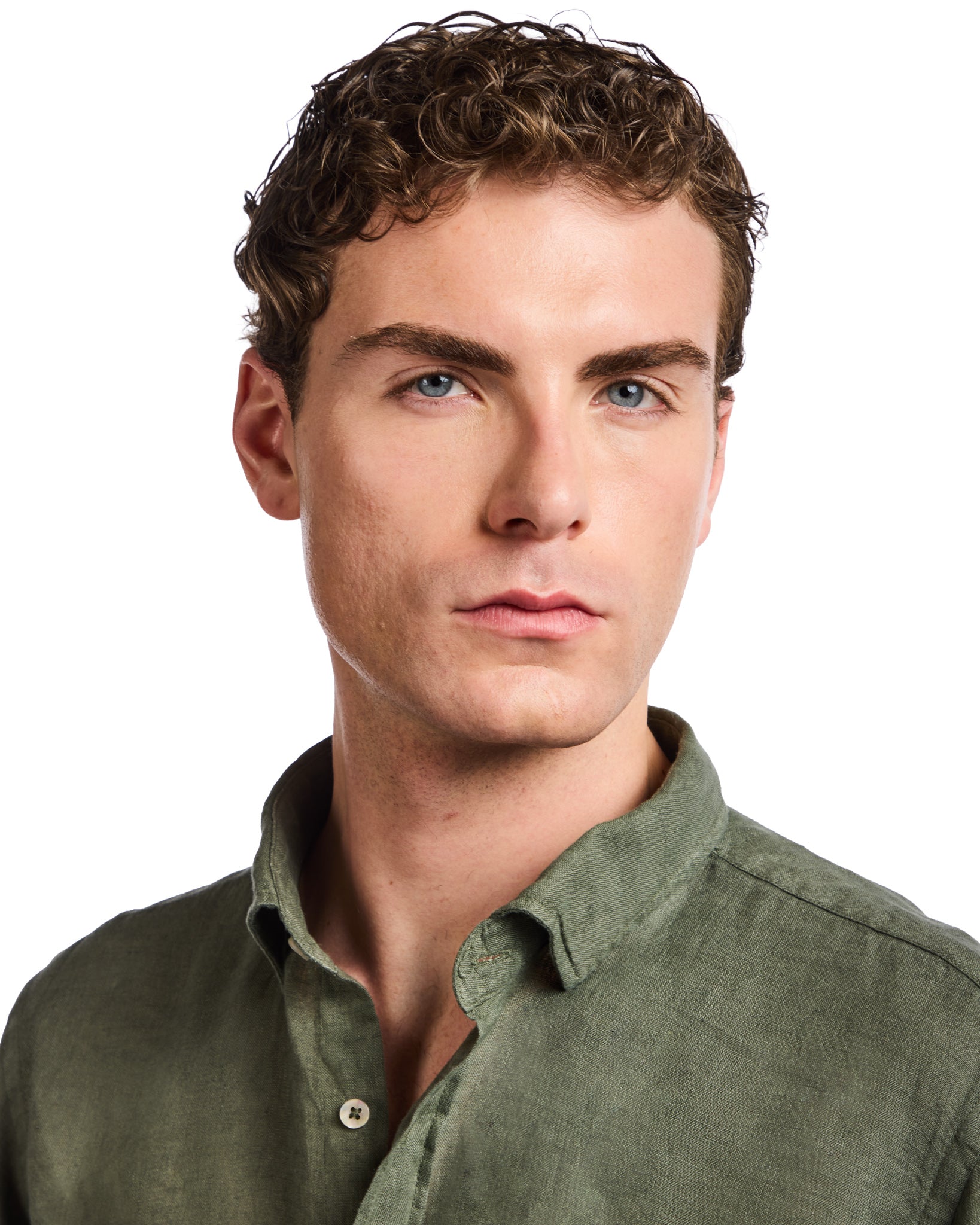 Camicia Montecarlo in puro lino militare