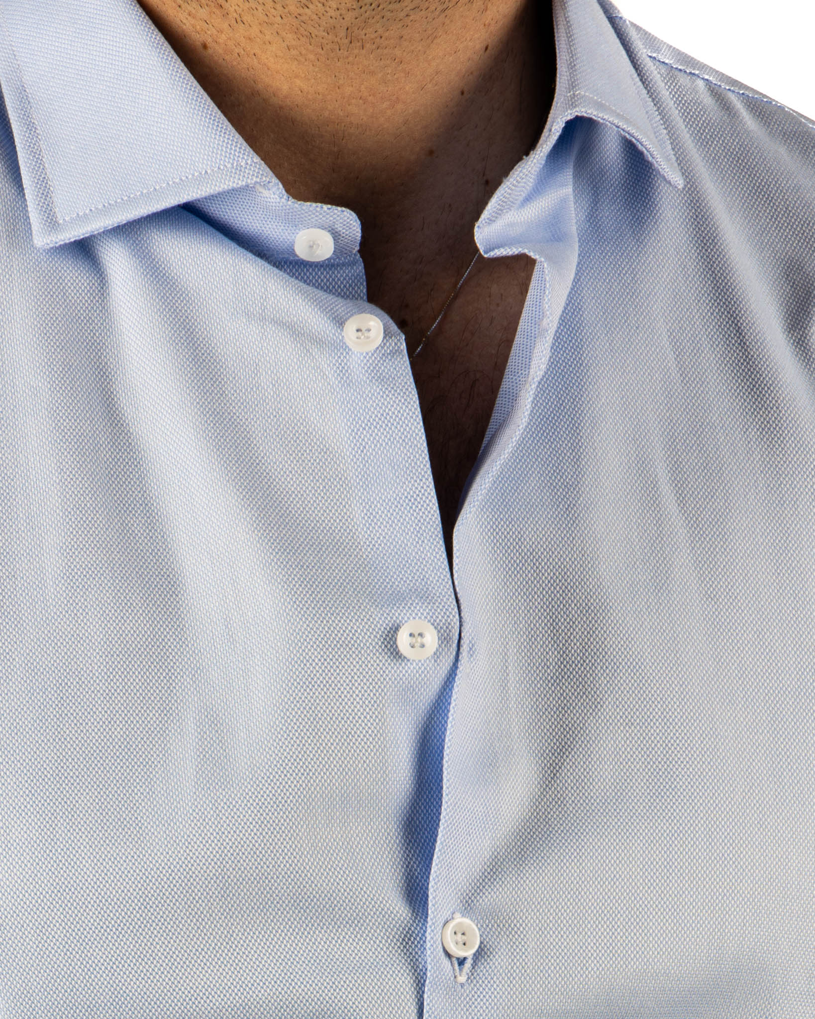 Glock - slim fit azzurra oxford