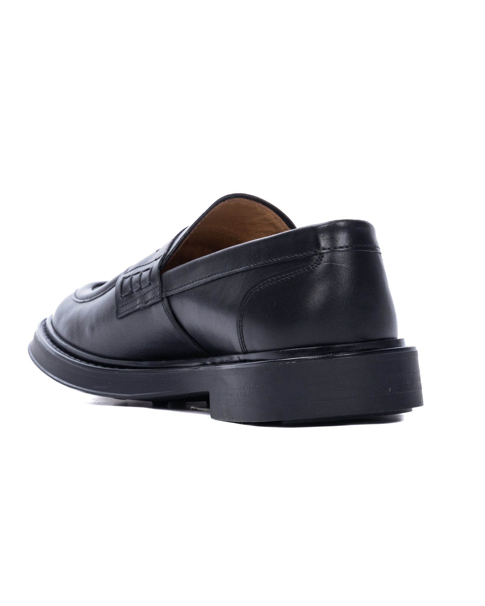 College Hector in pelle nero