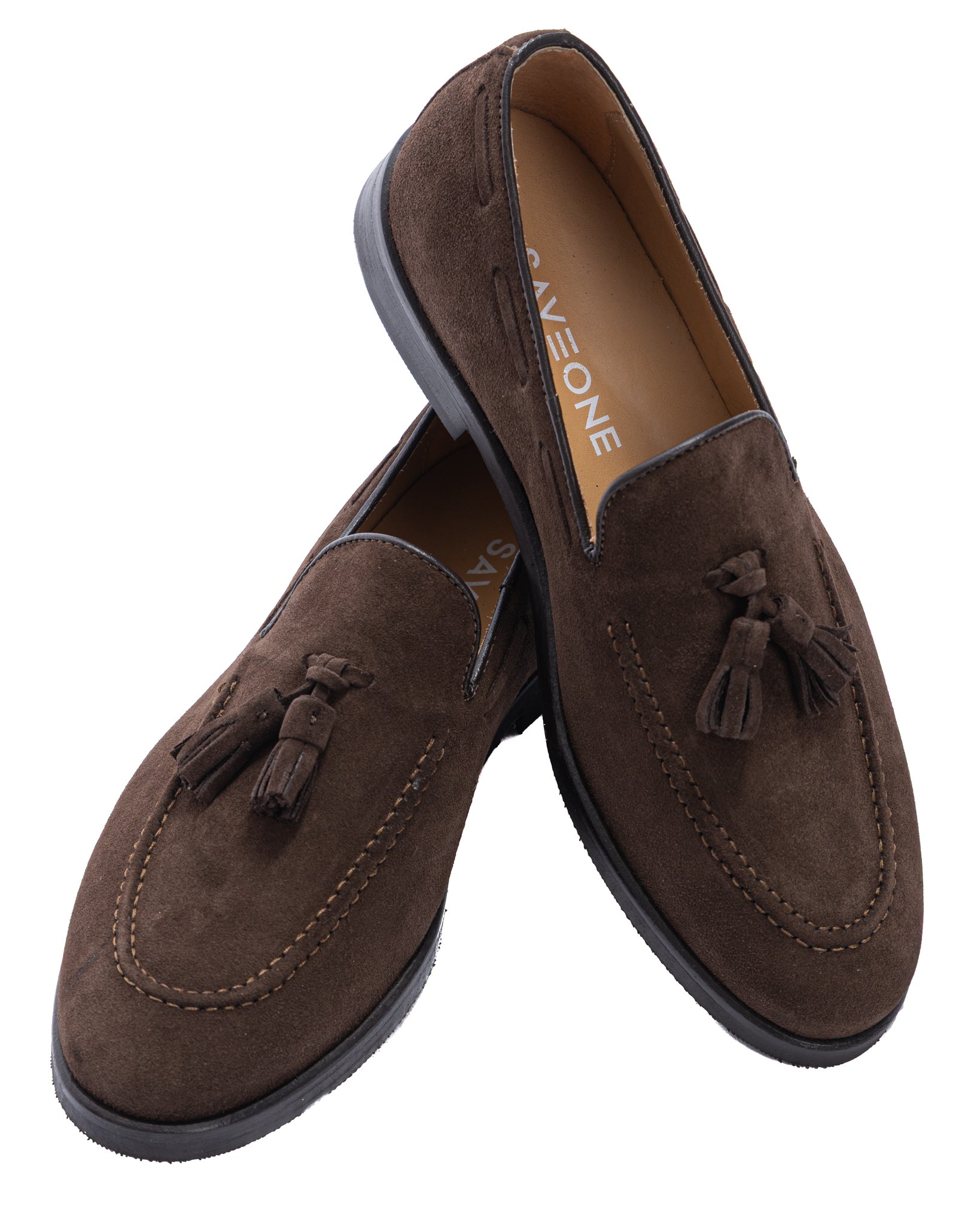Caspar - mocassino scamosciato marrone