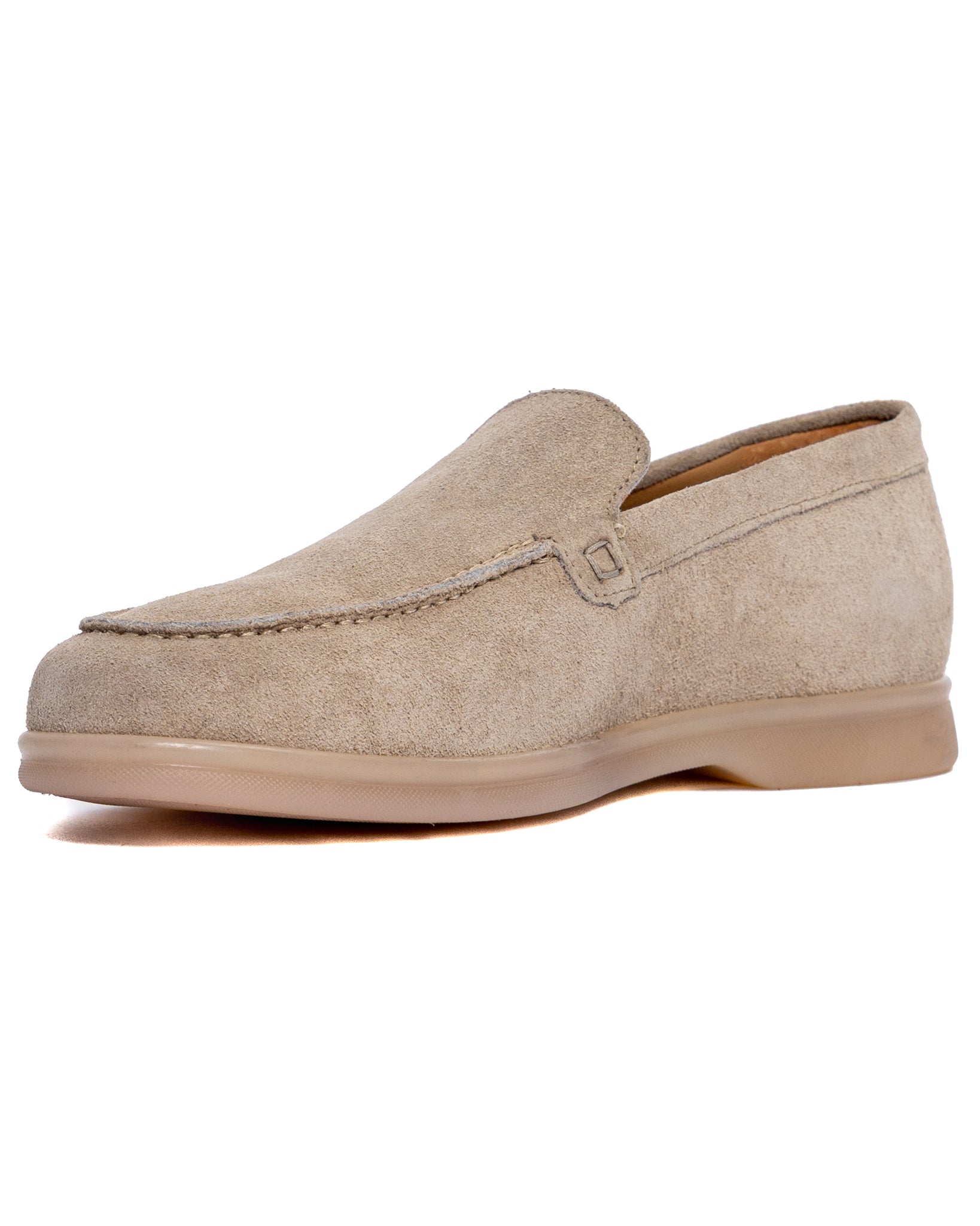 Mocassino Valeri scamosciato beige