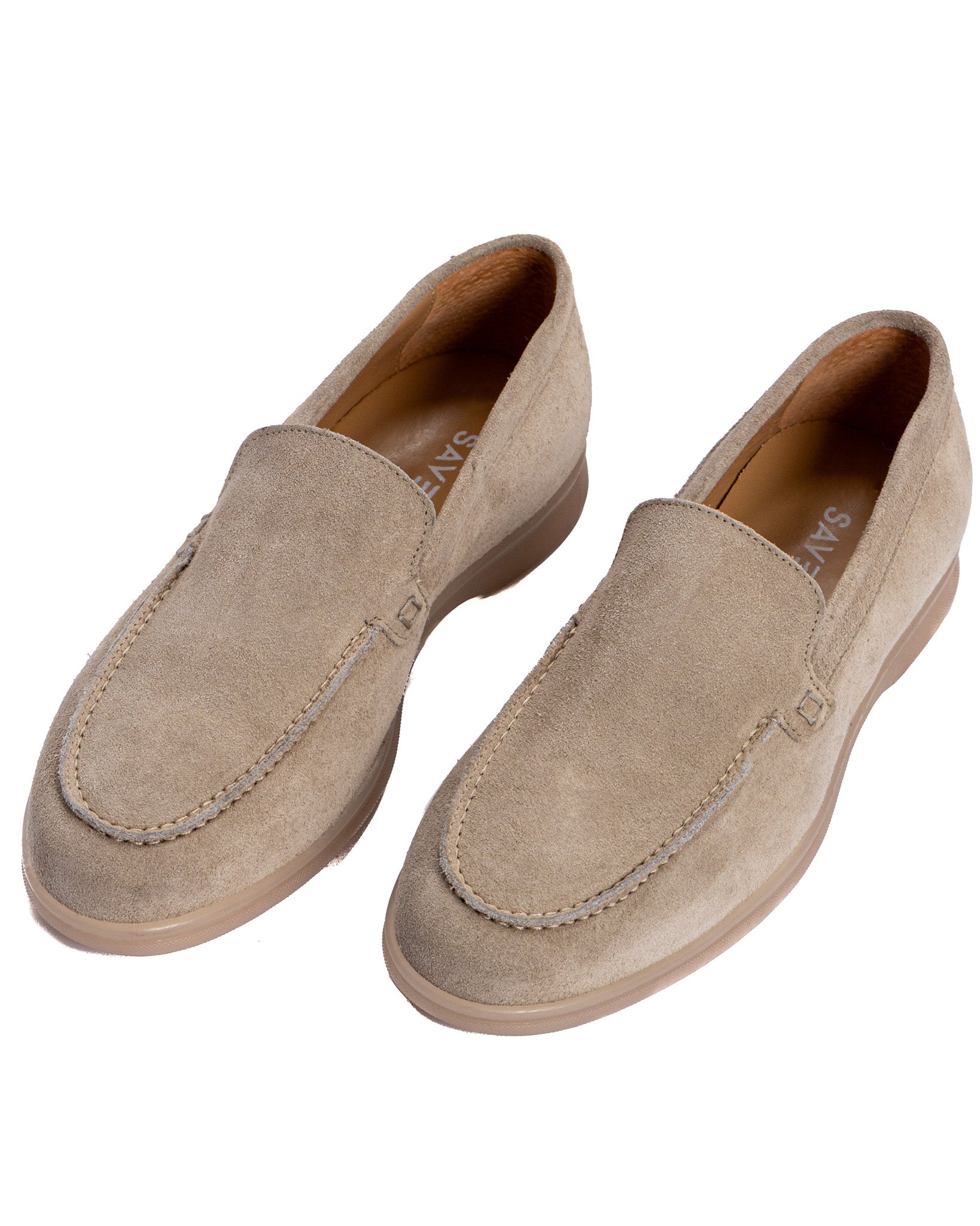 Mocassino Valeri scamosciato beige