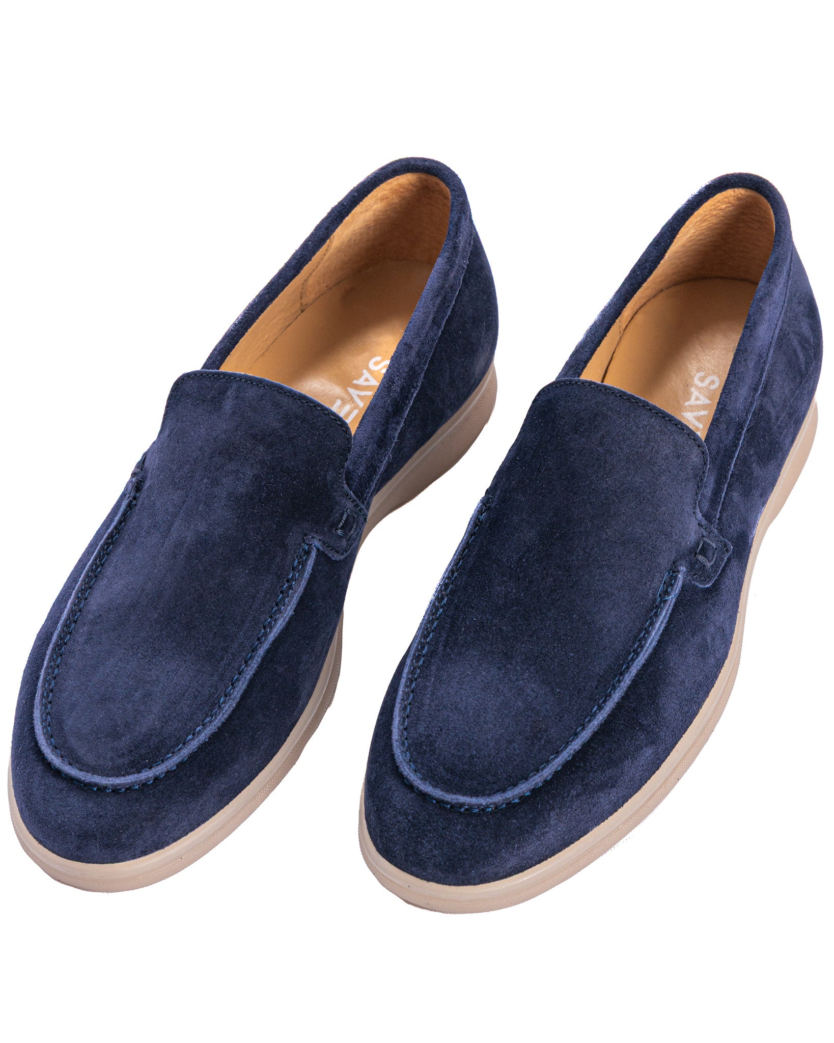Mocassino Valeri scamosciato blu