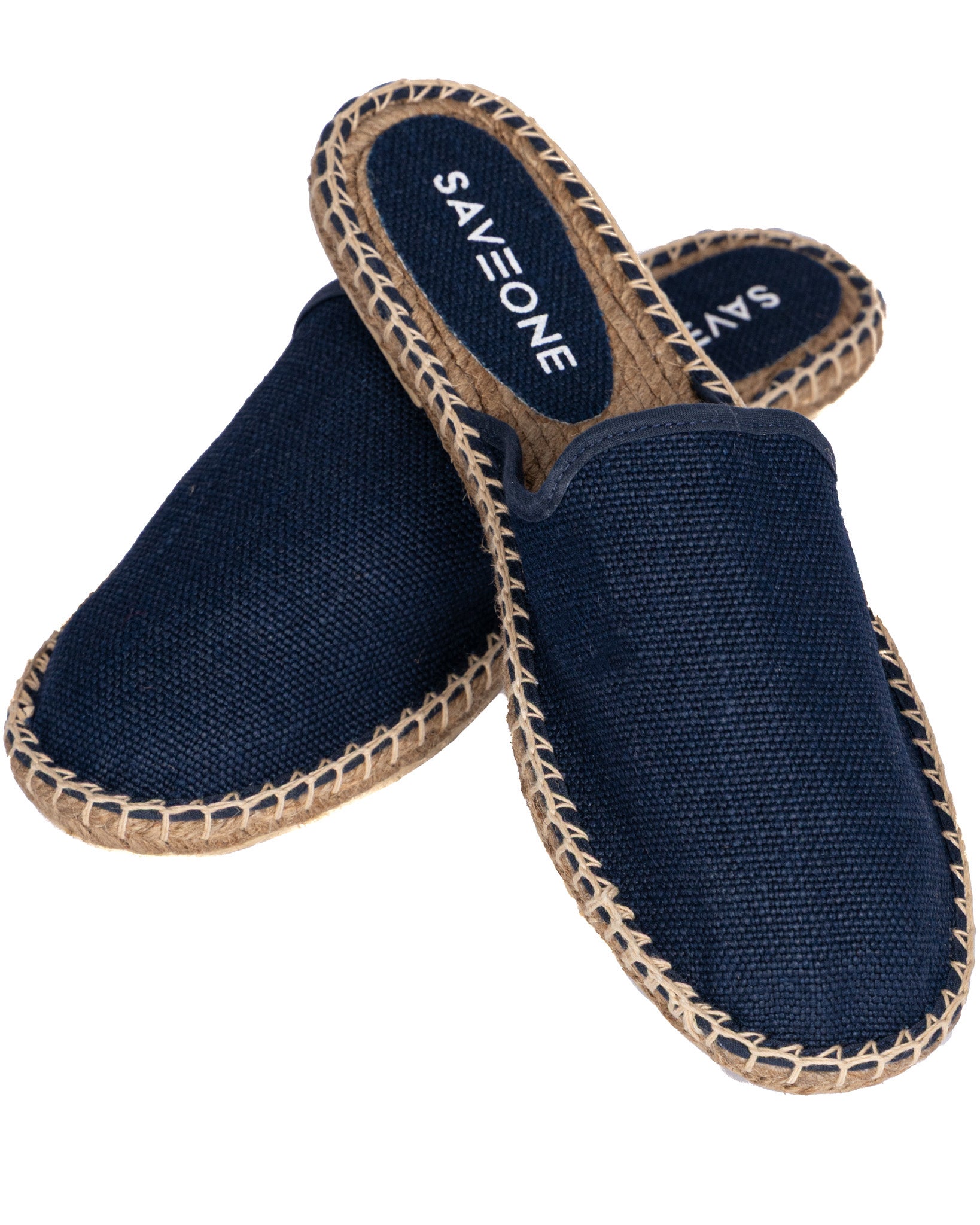 Mules Portofino espadrillas blu scuro