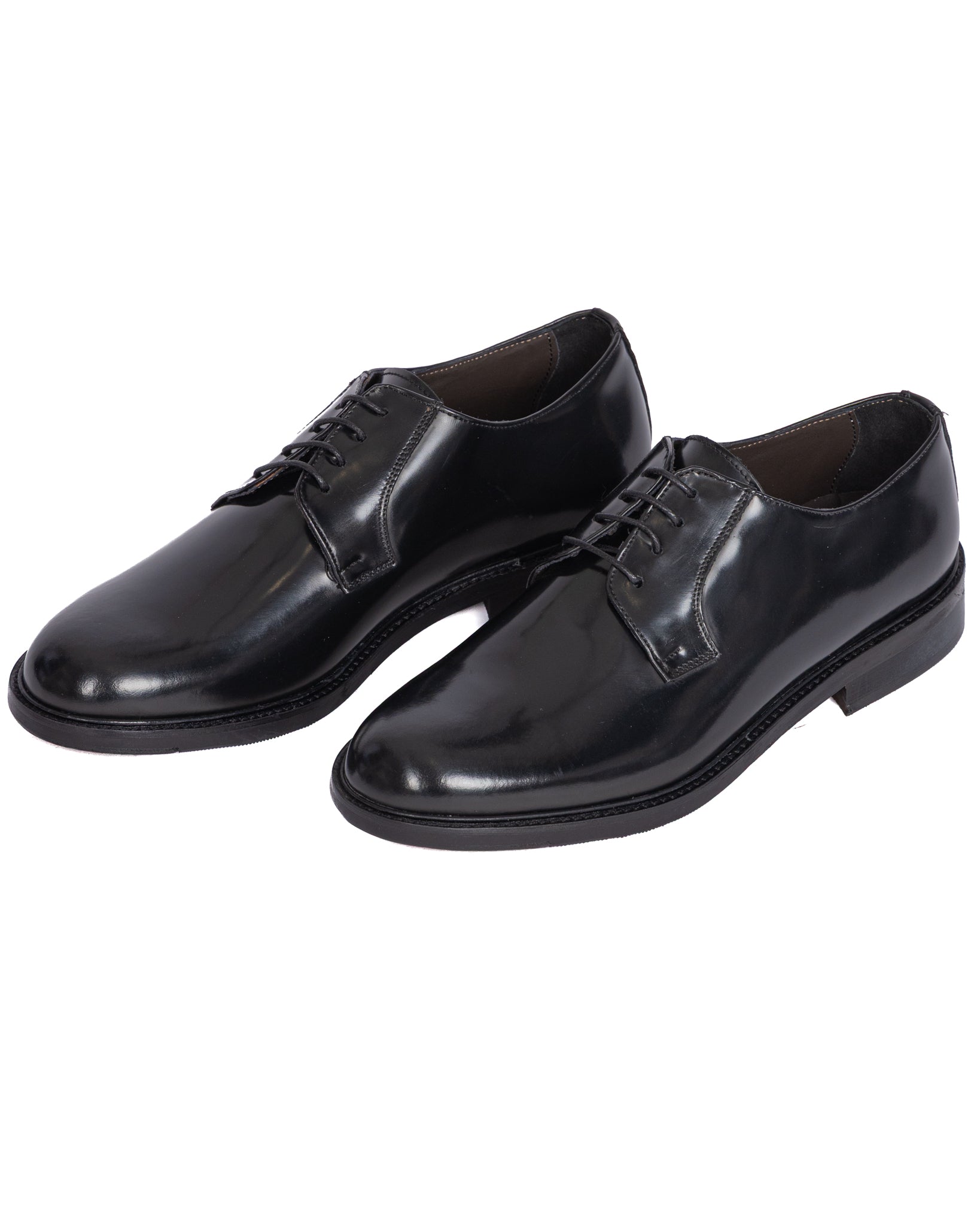 Derby Edgar in pelle nero