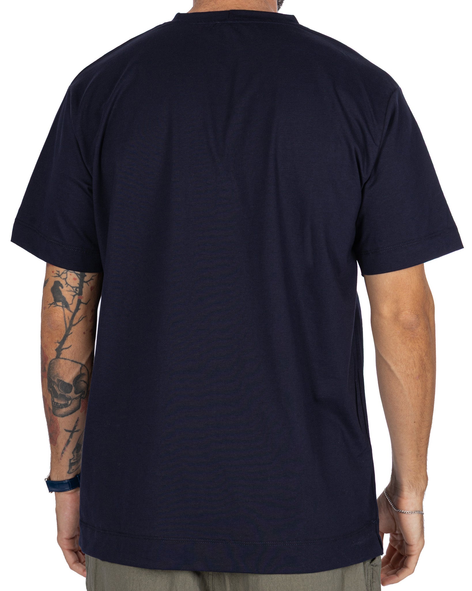 T-shirt Bergen in cotone blu
