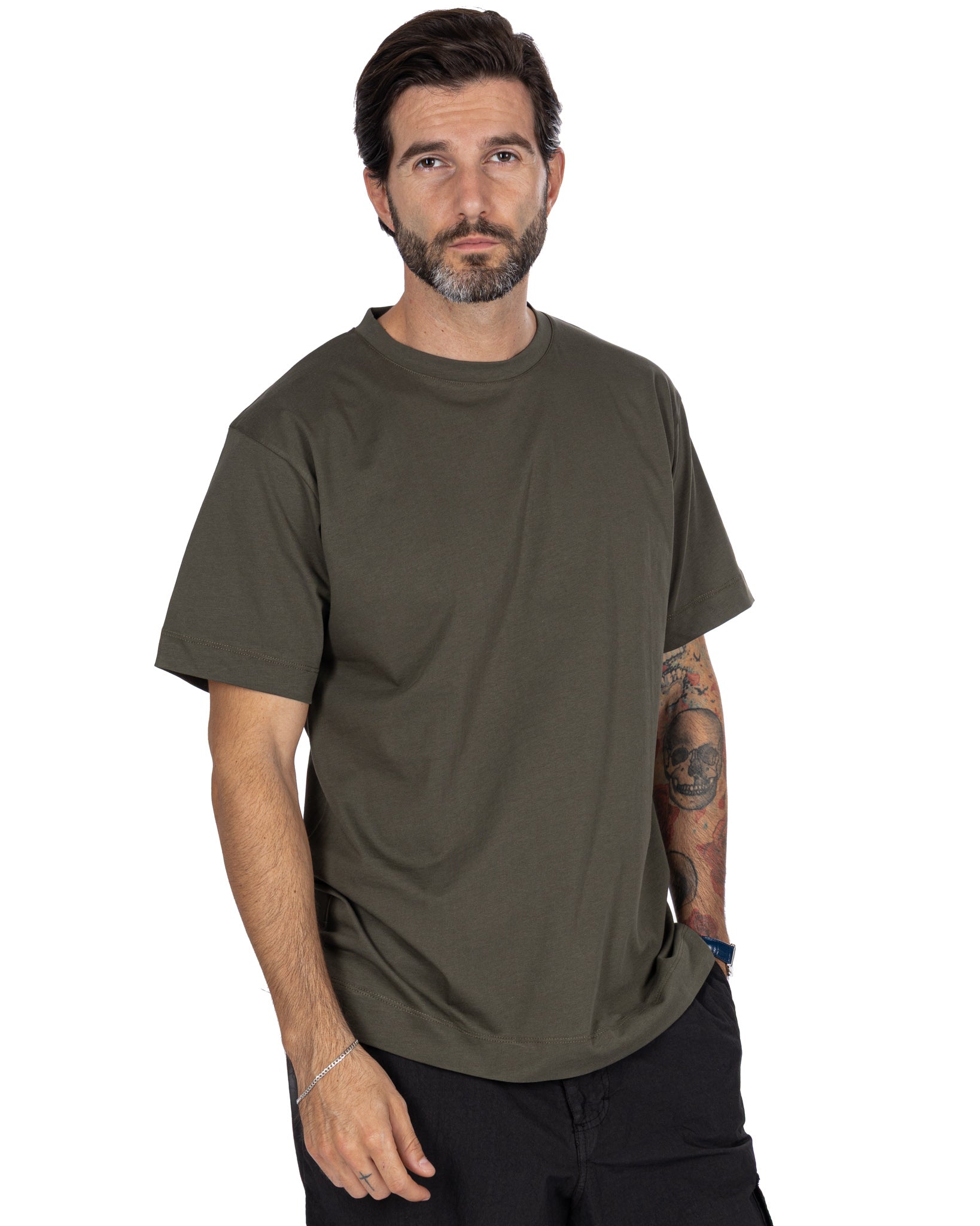 T-shirt Bergen in cotone militare