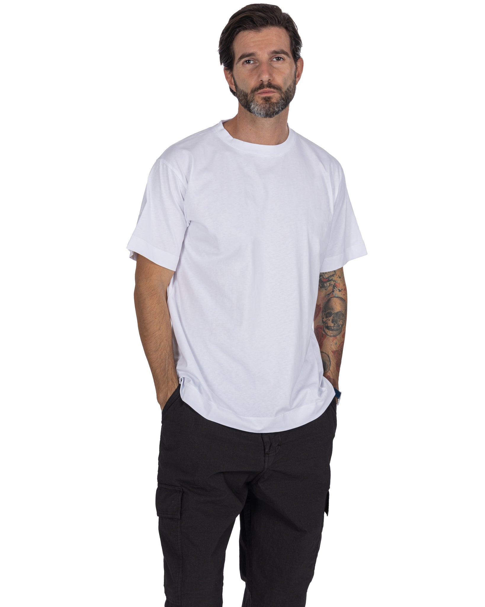 T-shirt Bergen in cotone bianca