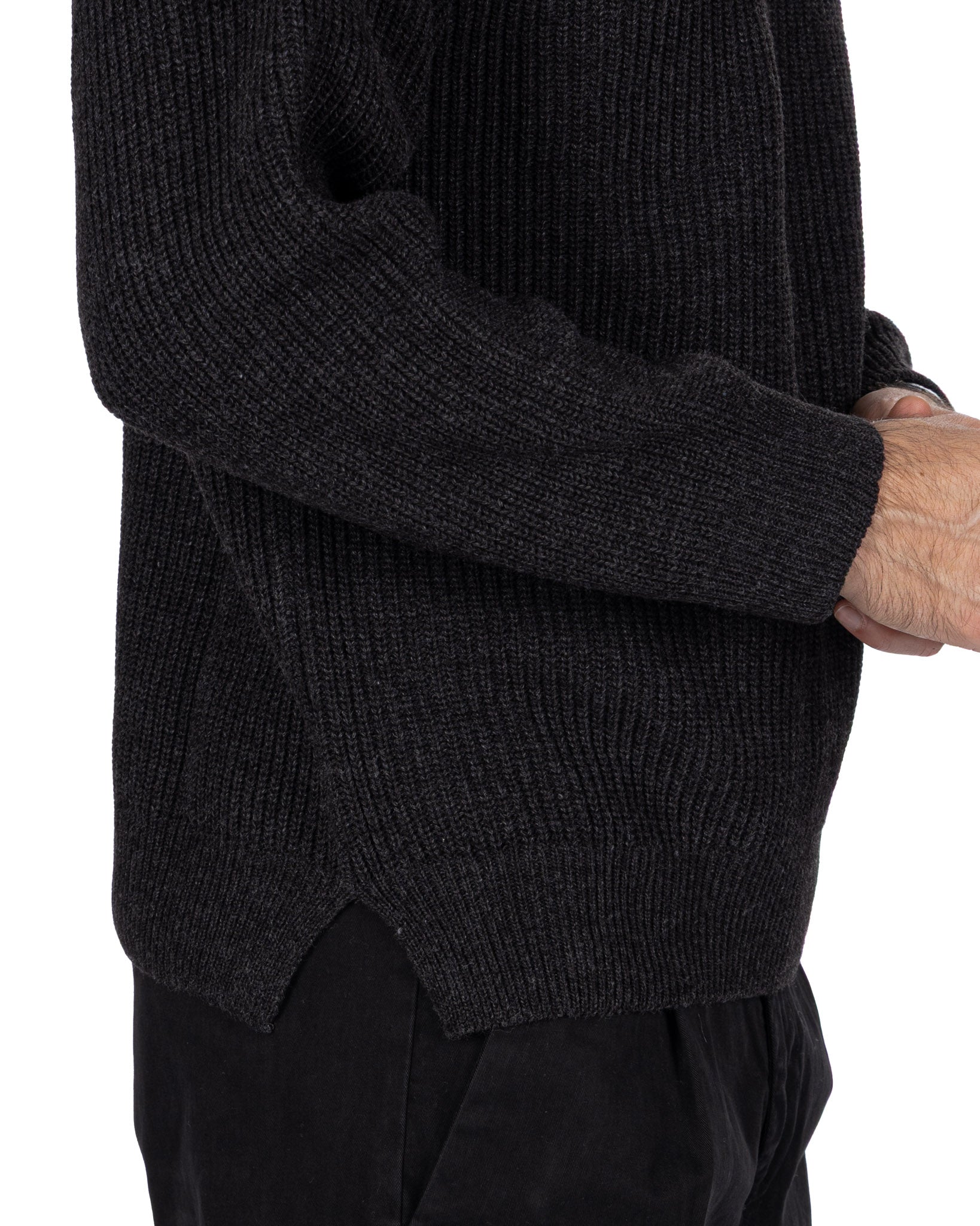 Girocollo Sven a coste nero