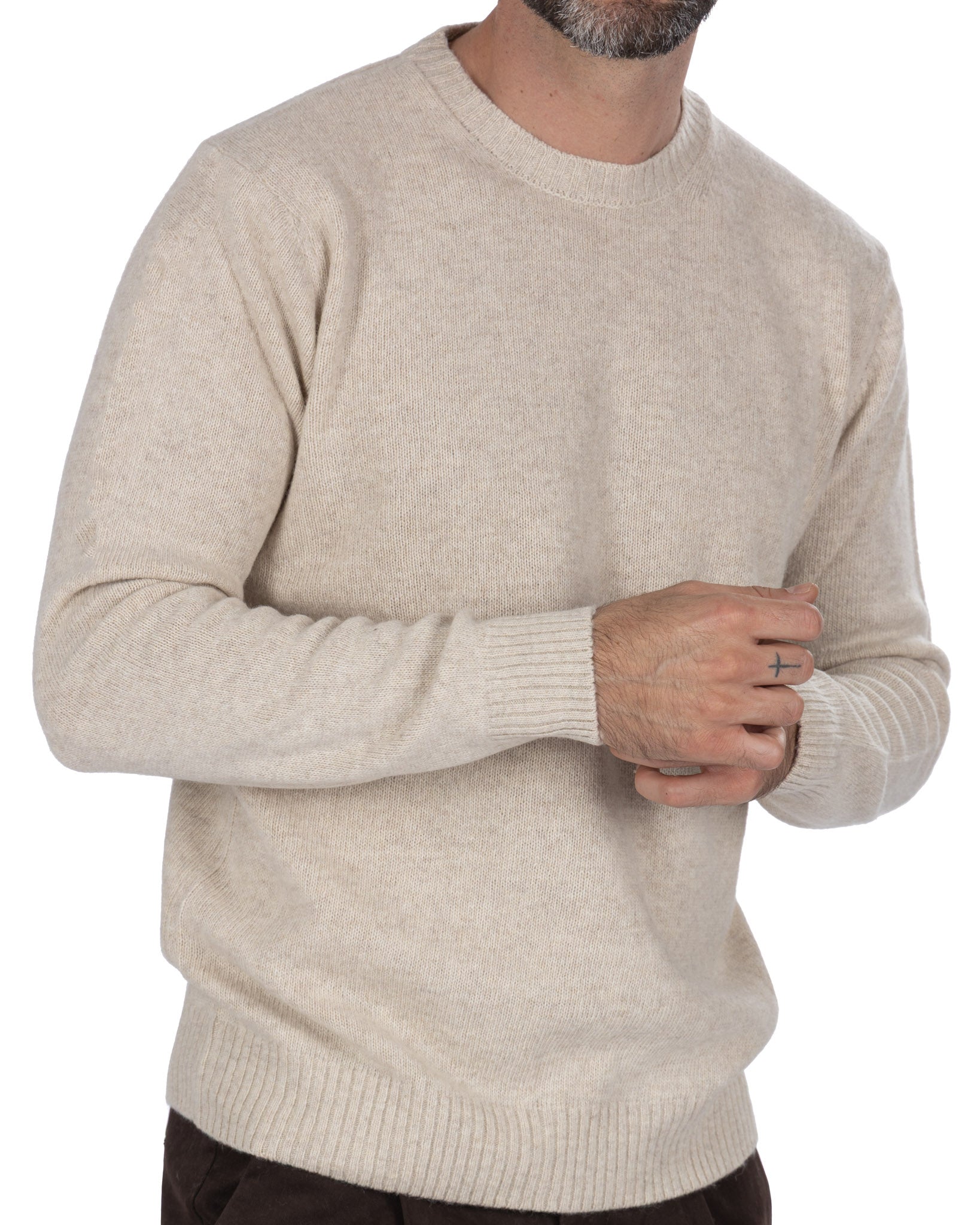 Girocollo Etna in misto lana sabbia