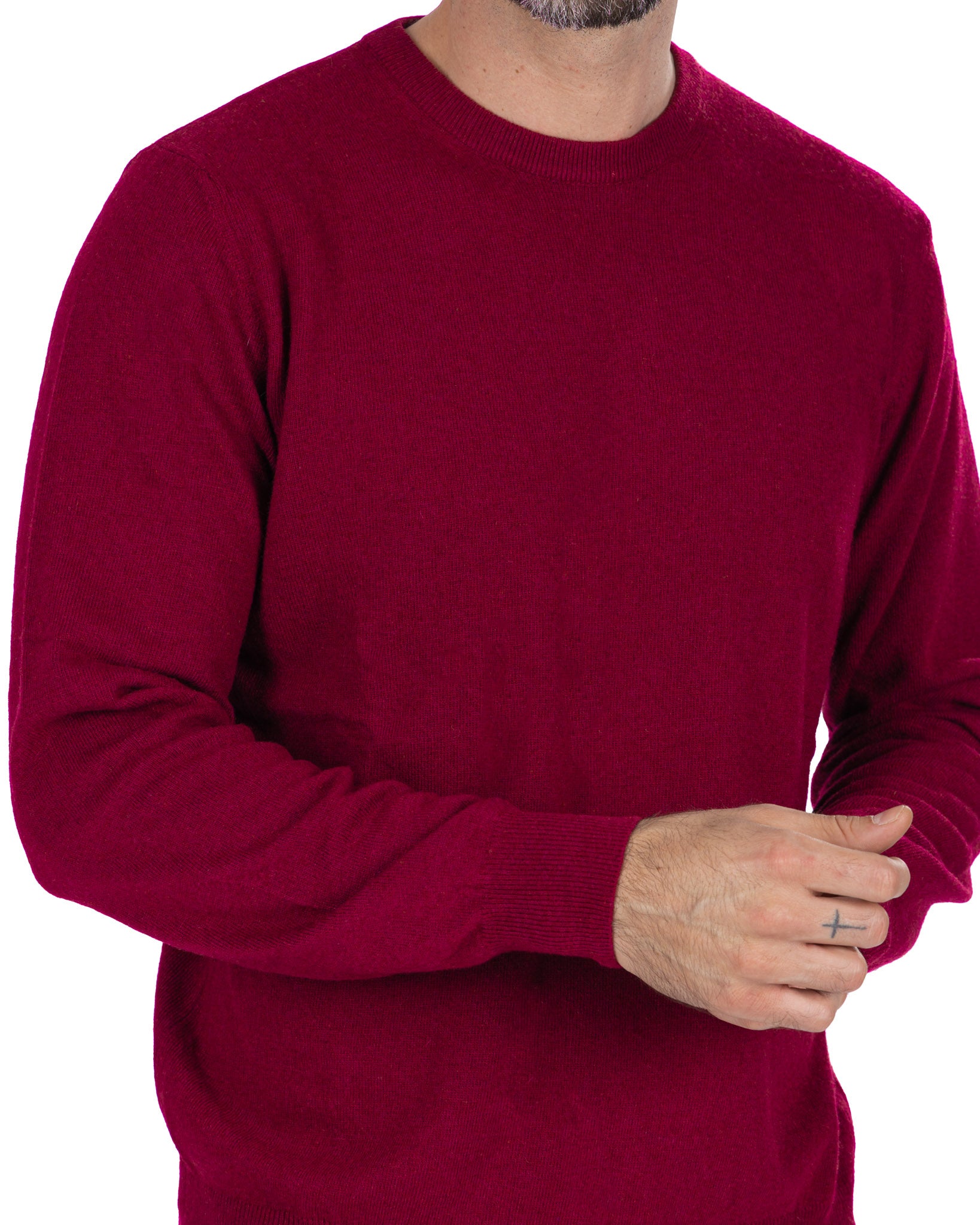 Girocollo Dustin in misto cachemire bordeaux