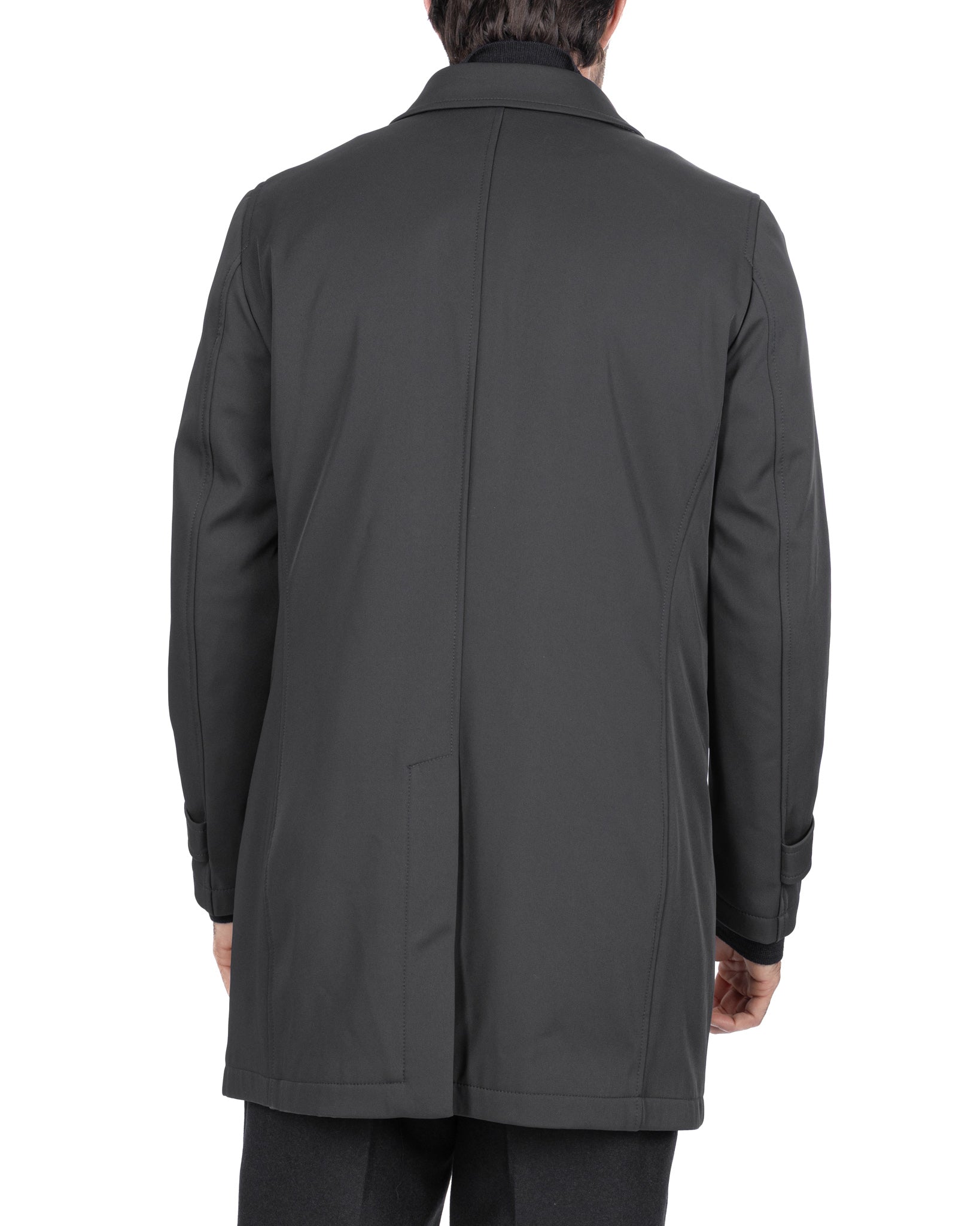 Trench Tyler tecnico trapuntato nero