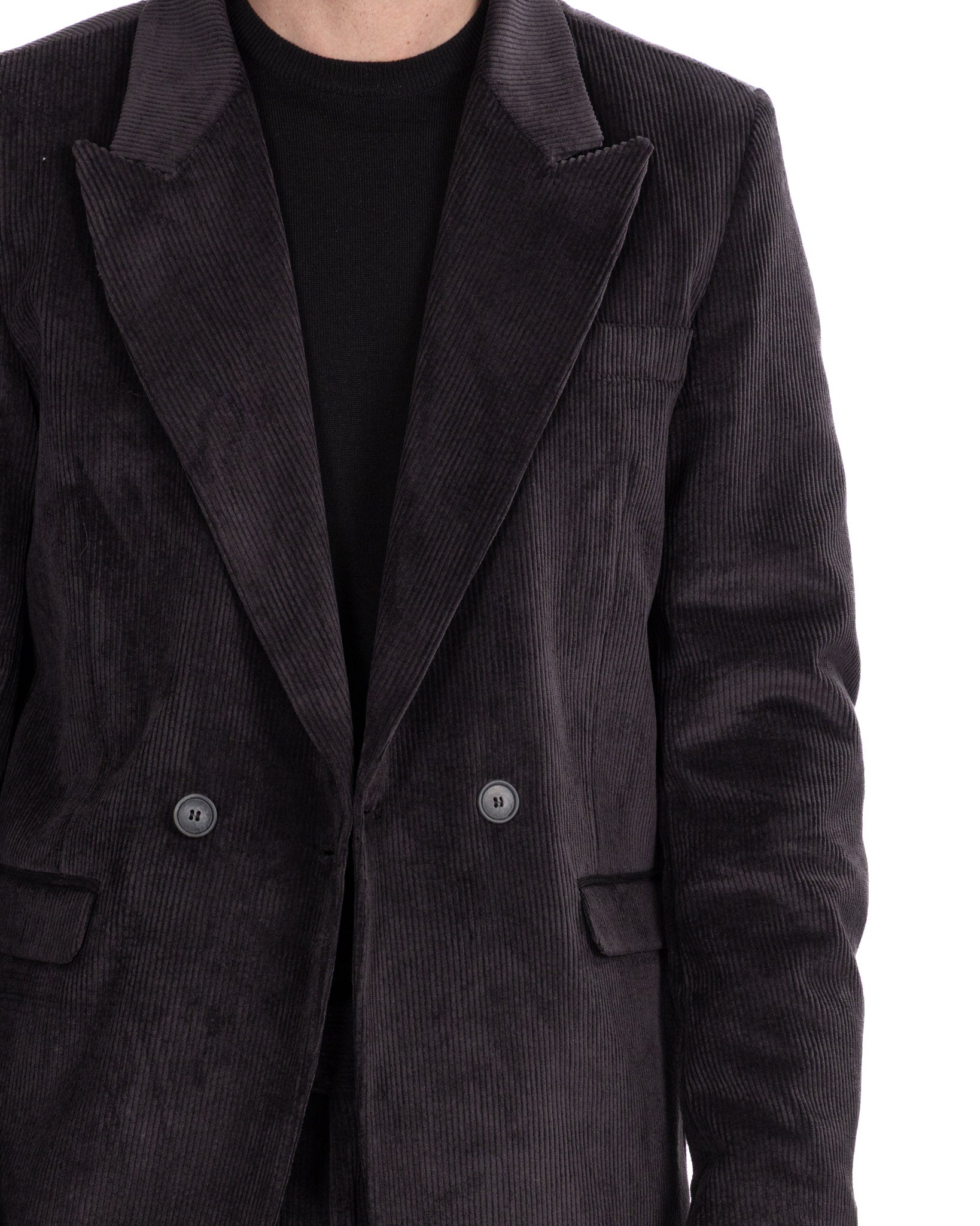 Giacca Bond in velluto nero