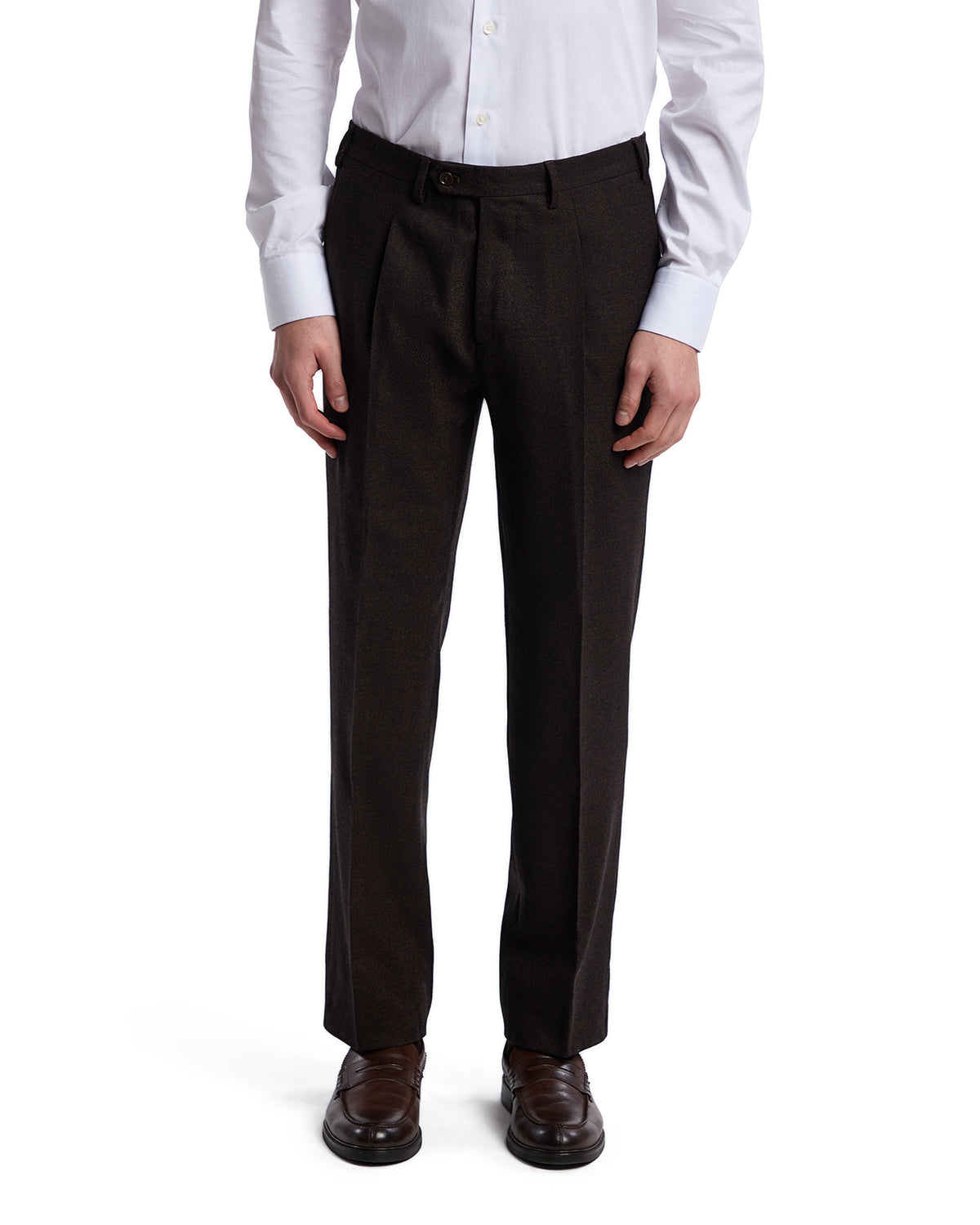 Pantalone Classic in flanella Rugby Drago moro
