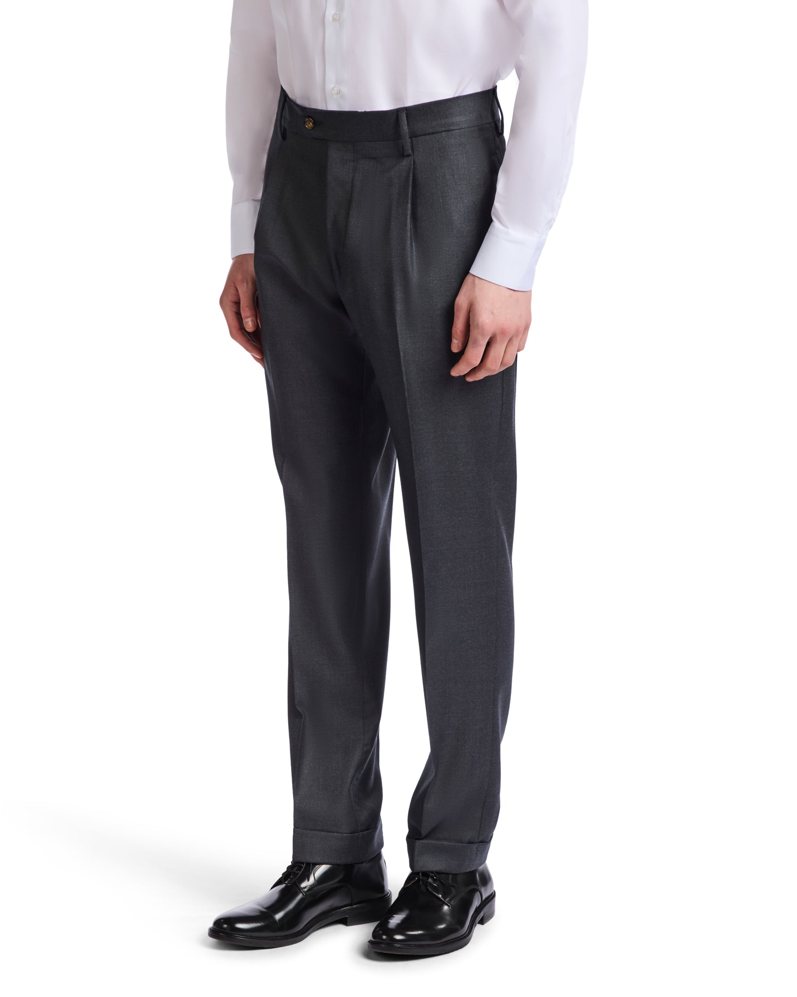 Pantalone Staten in lana Canonico antracite