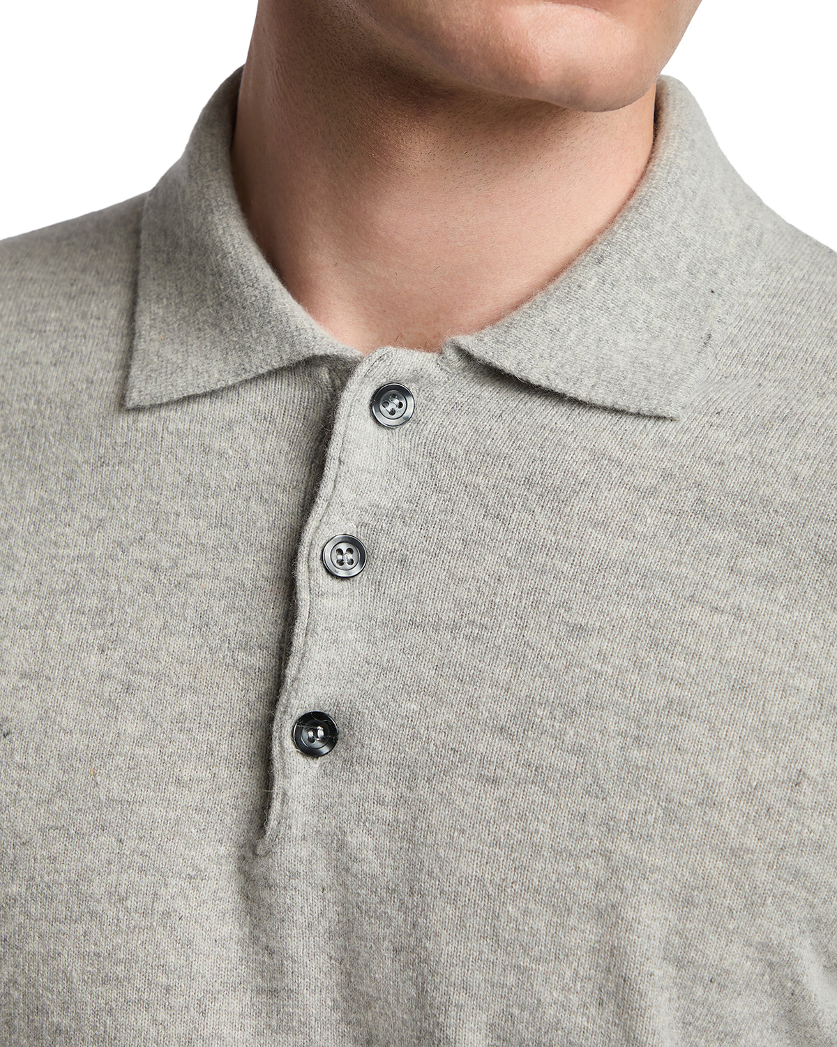 Polo Tiger in misto cachemire grigio