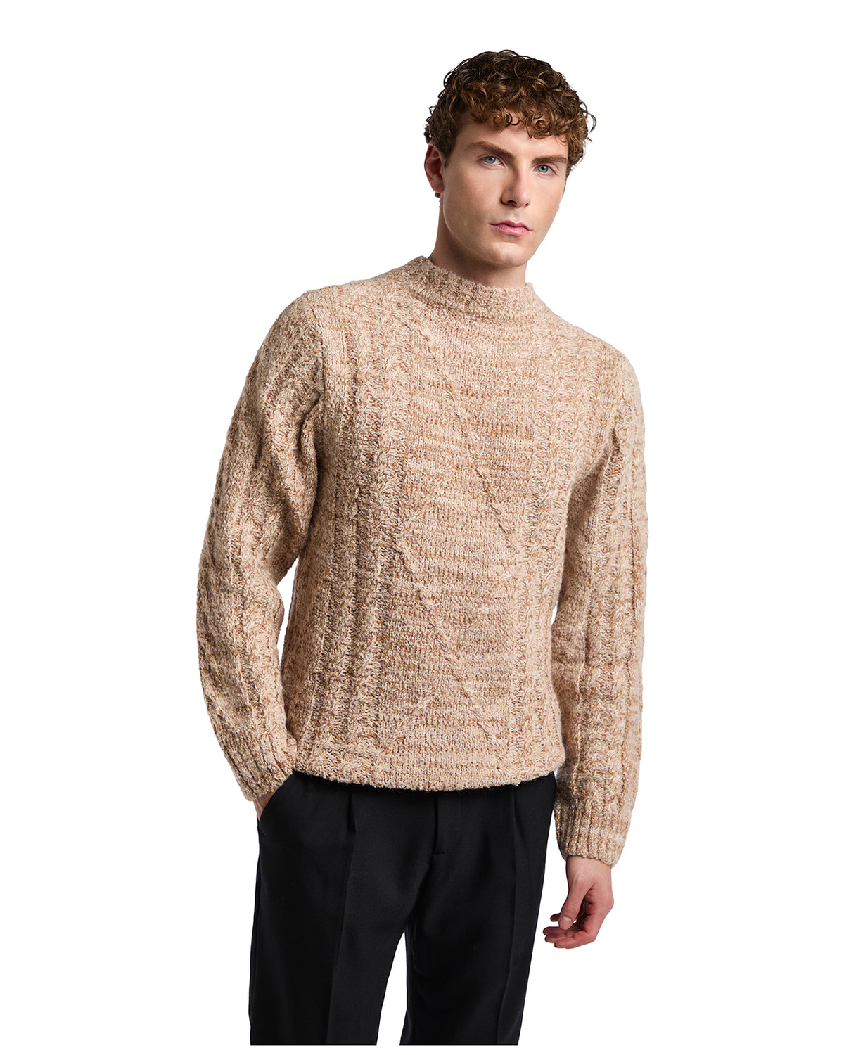 Girocollo Astro over beige