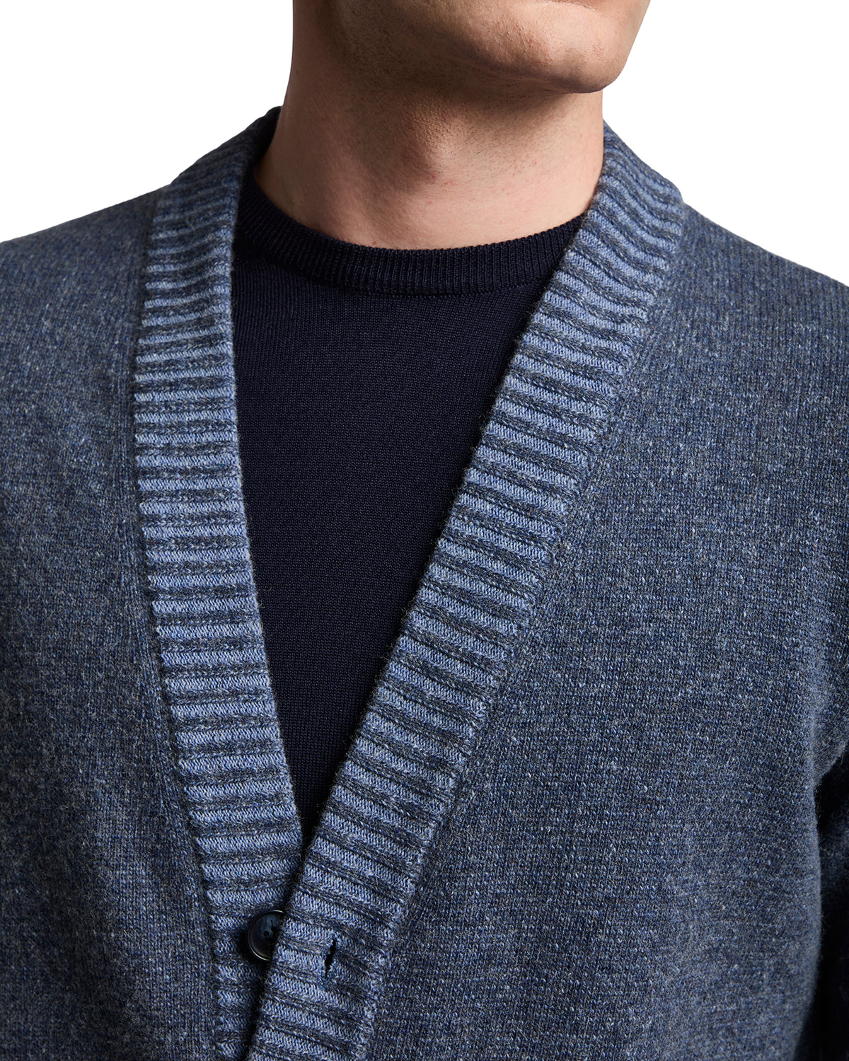 Cardigan Vanisè in bouclé blu
