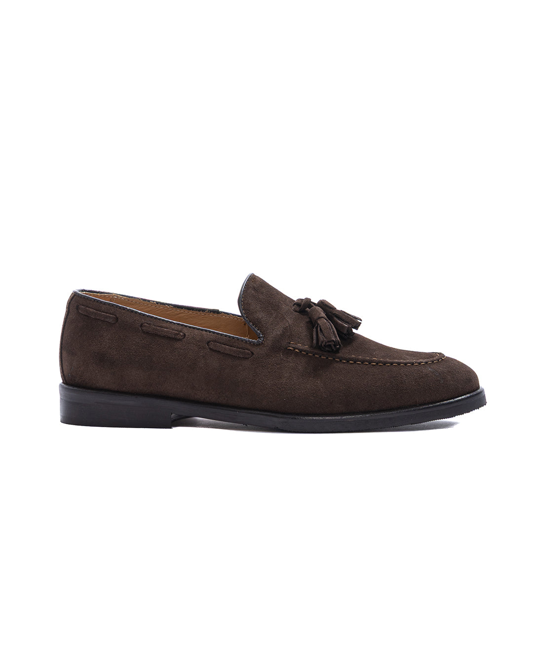 Mocassino Caspar scamosciato marrone