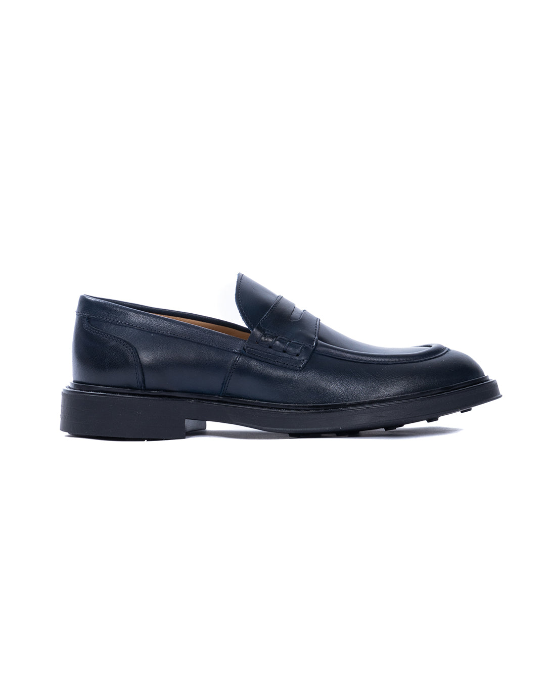 College Hector in pelle blu