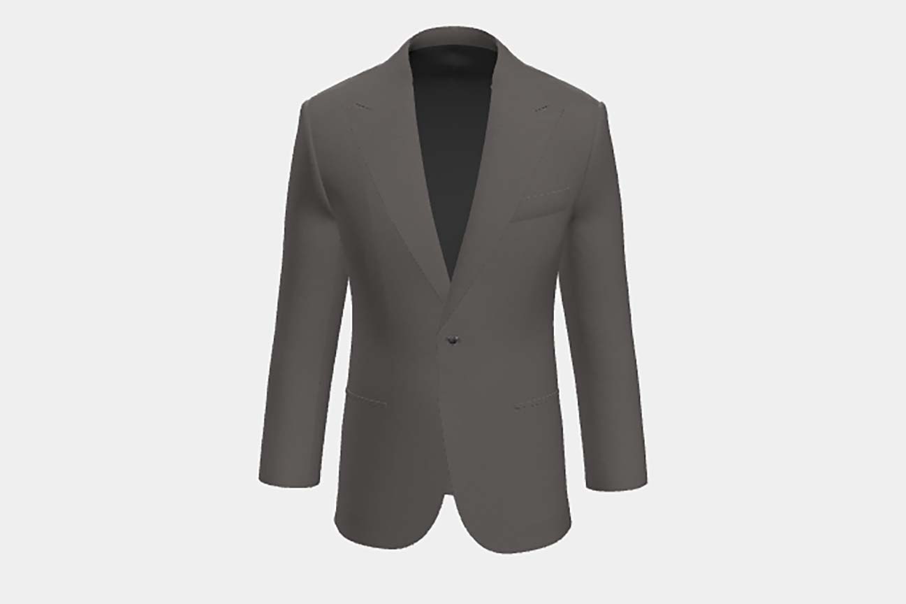 Giacca su misura lana 110s beige Canonico
