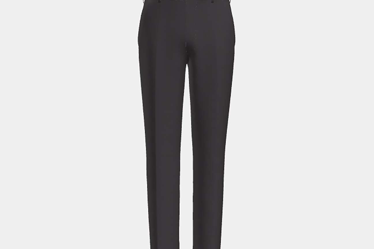 Pantalone su misura lana 130s principe di galles viola Caccioppoli