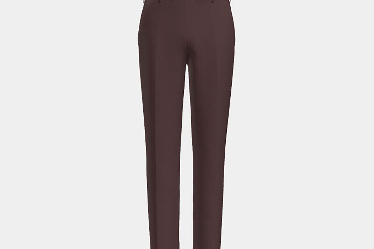 Pantalone su misura lana solaro 130s rosso Caccioppoli