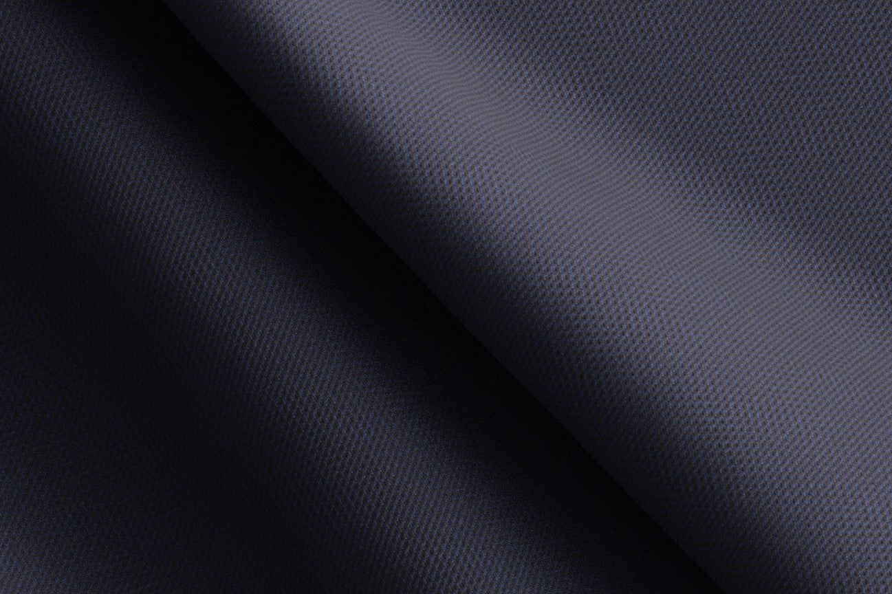 Pantalone su misura lana 110s blu Canonico
