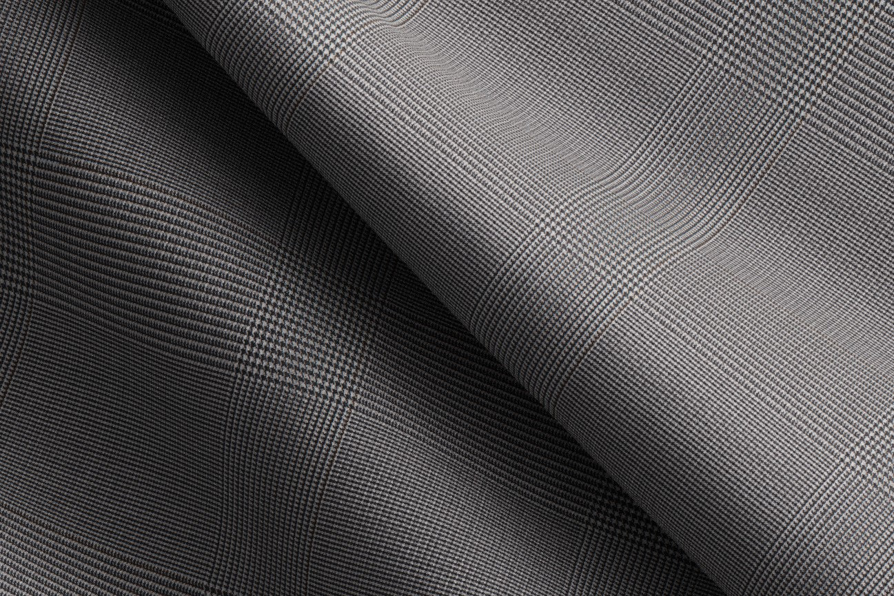 Pantalone con fascia su misura lana 110s nero Canonico