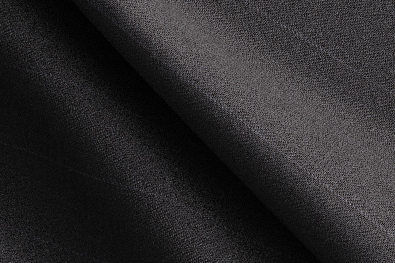Pantalone con fascia su misura lana e seta 150s grigio Caccioppoli