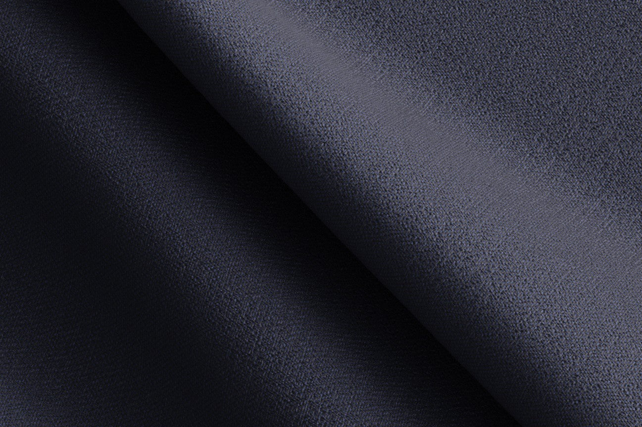 Pantalone con fascia su misura lana e seta 150s blu Caccioppoli