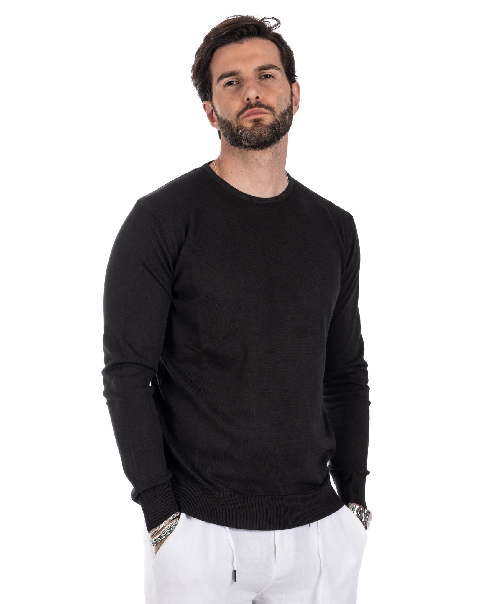 Maglioncino Daniil in cotone nero