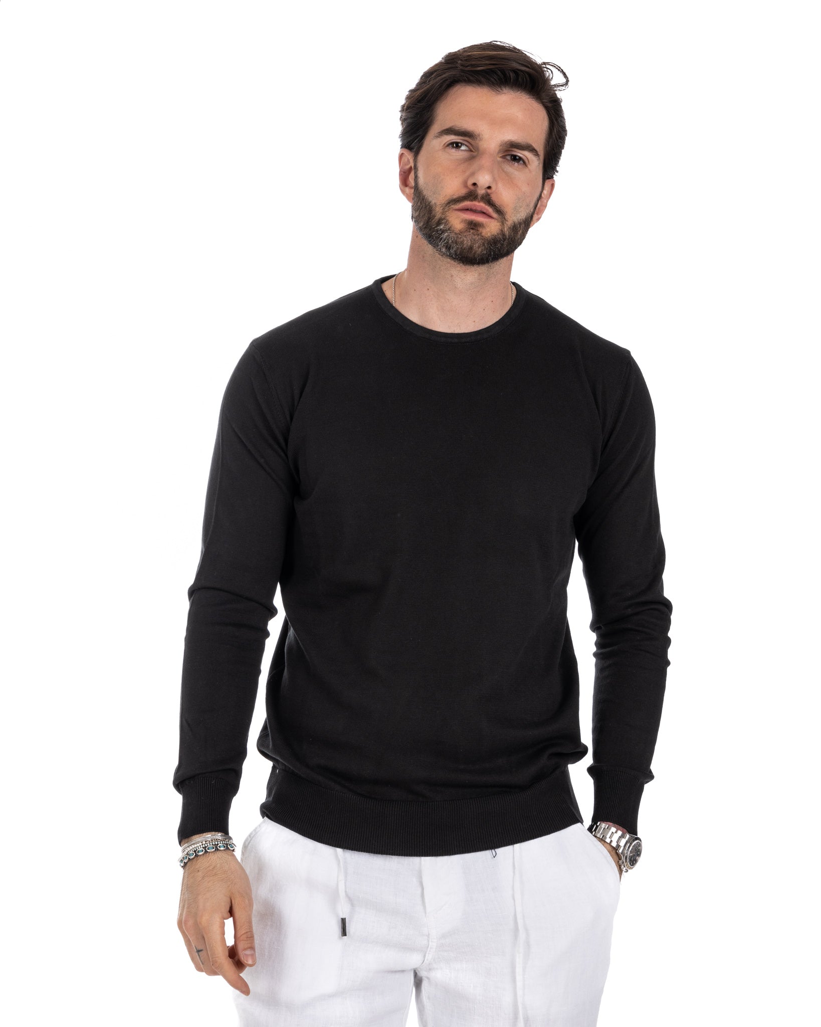 Maglioncino Daniil in cotone nero