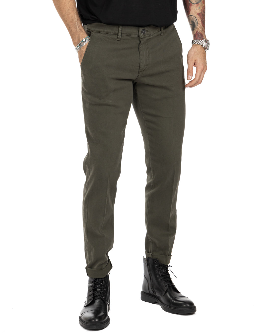 Pantalone Jack in cotone armaturato militare