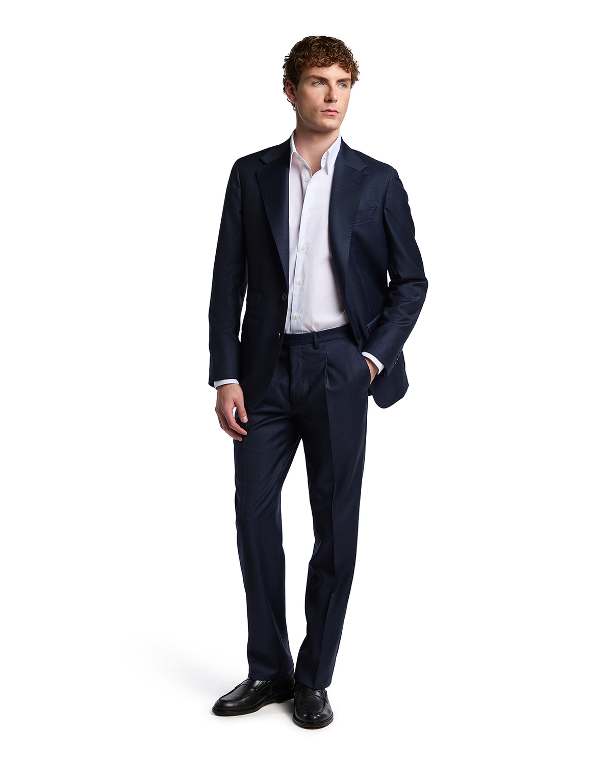 Abito Milano a quadri in lana Perennial Canonico blu