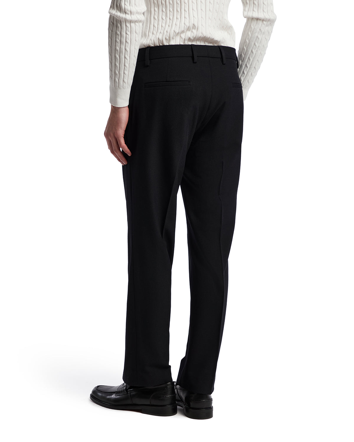 Pantalone Aka in flanella nero