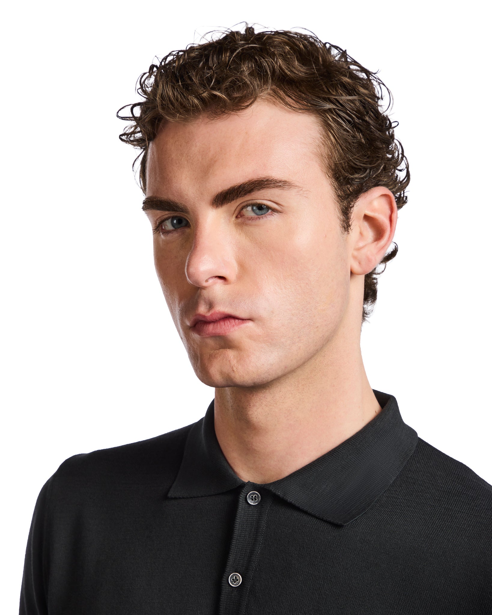 Polo Andrey in cotone nera