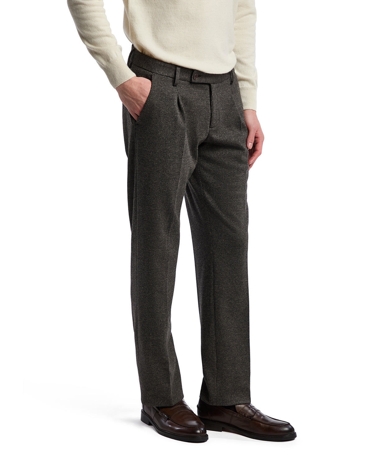 Pantalone Campiglio pied de poule verde