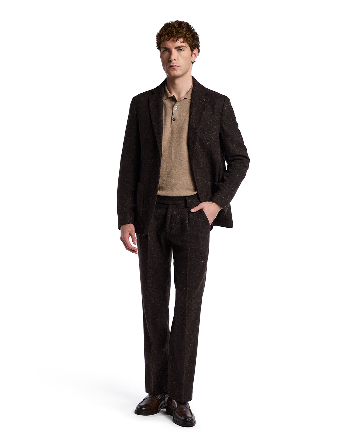 Pantalone Sale melange moro
