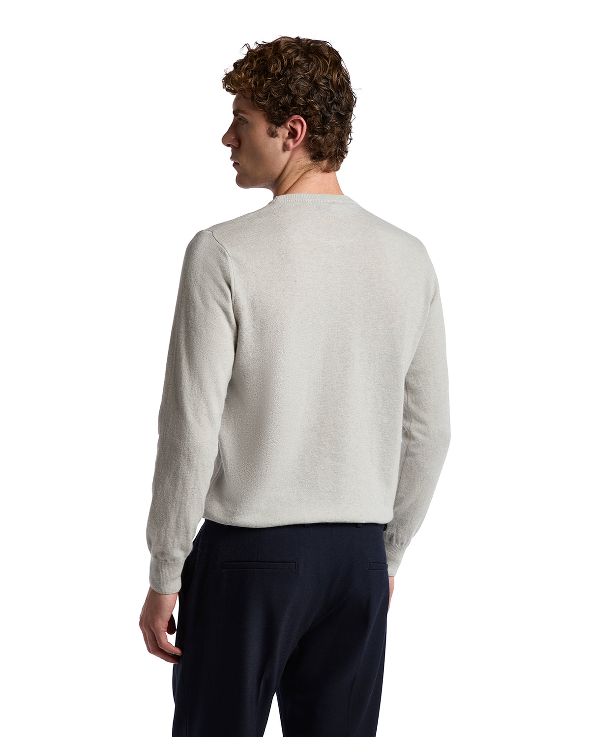 Girocollo Dustin in misto cachemire grigio