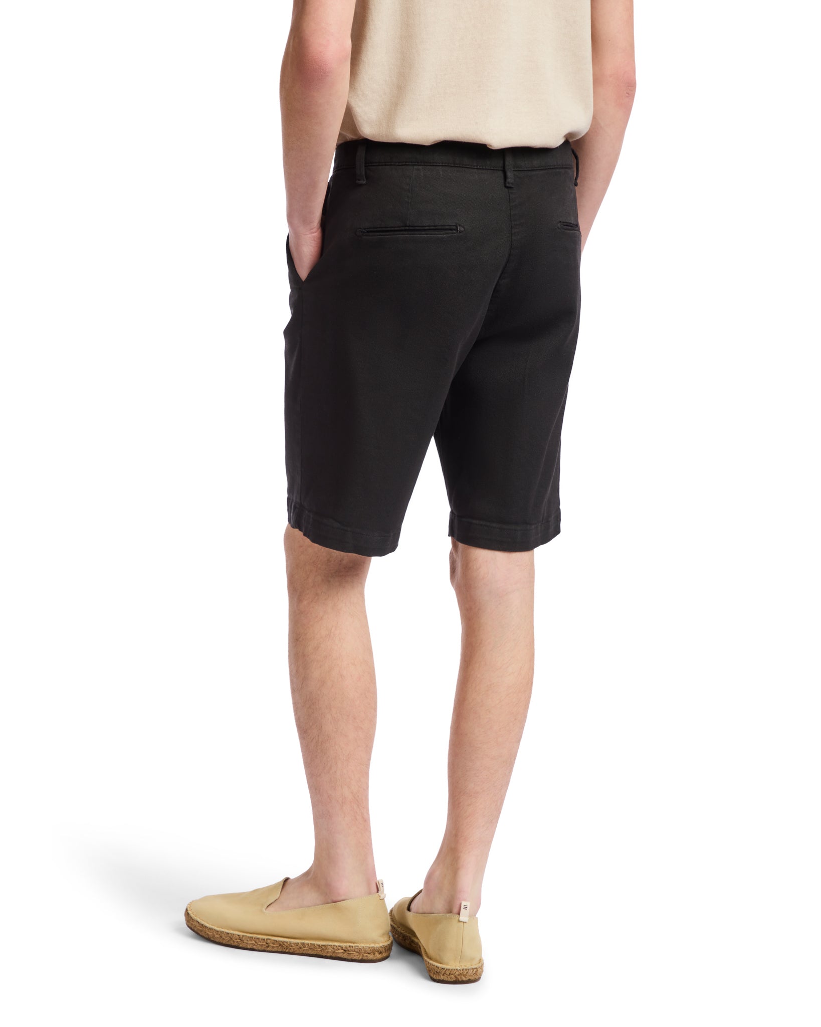 Bermuda Easton nero con pinces