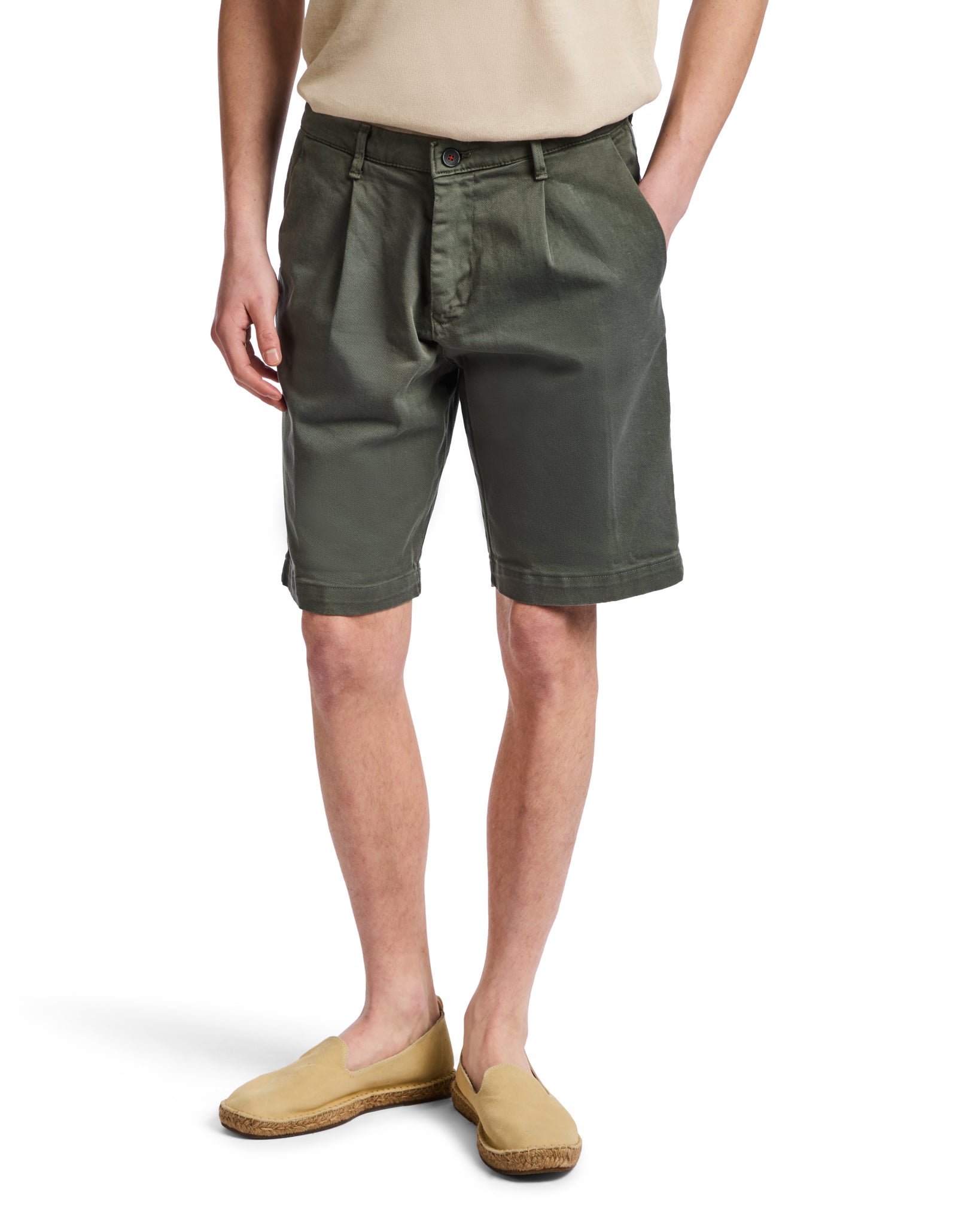 Bermuda Easton militare con pinces